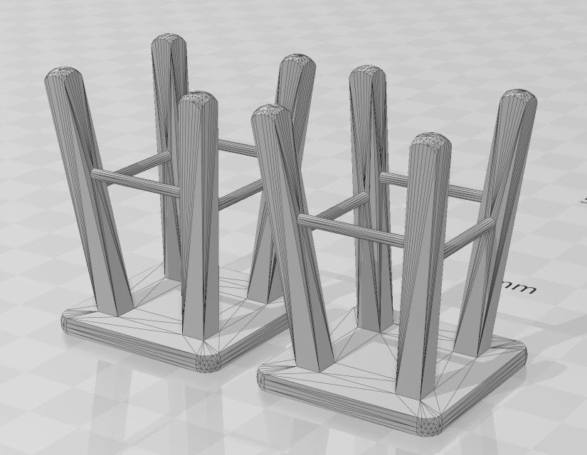 GI JOE Classified One 12 Workbench Stools Printable Diorama Prop 3D print model_6