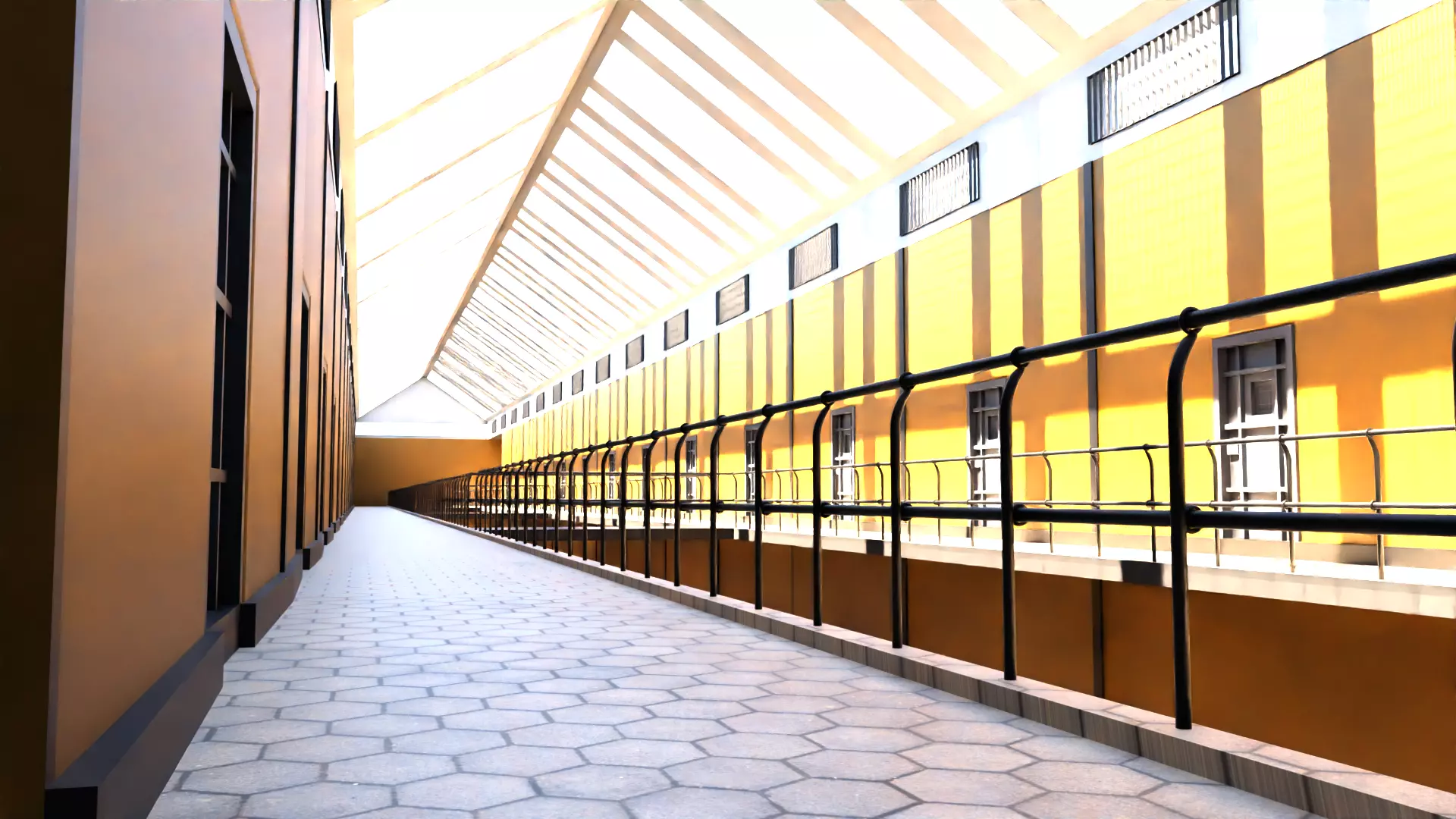 Prison Interior Low-poly 3D model