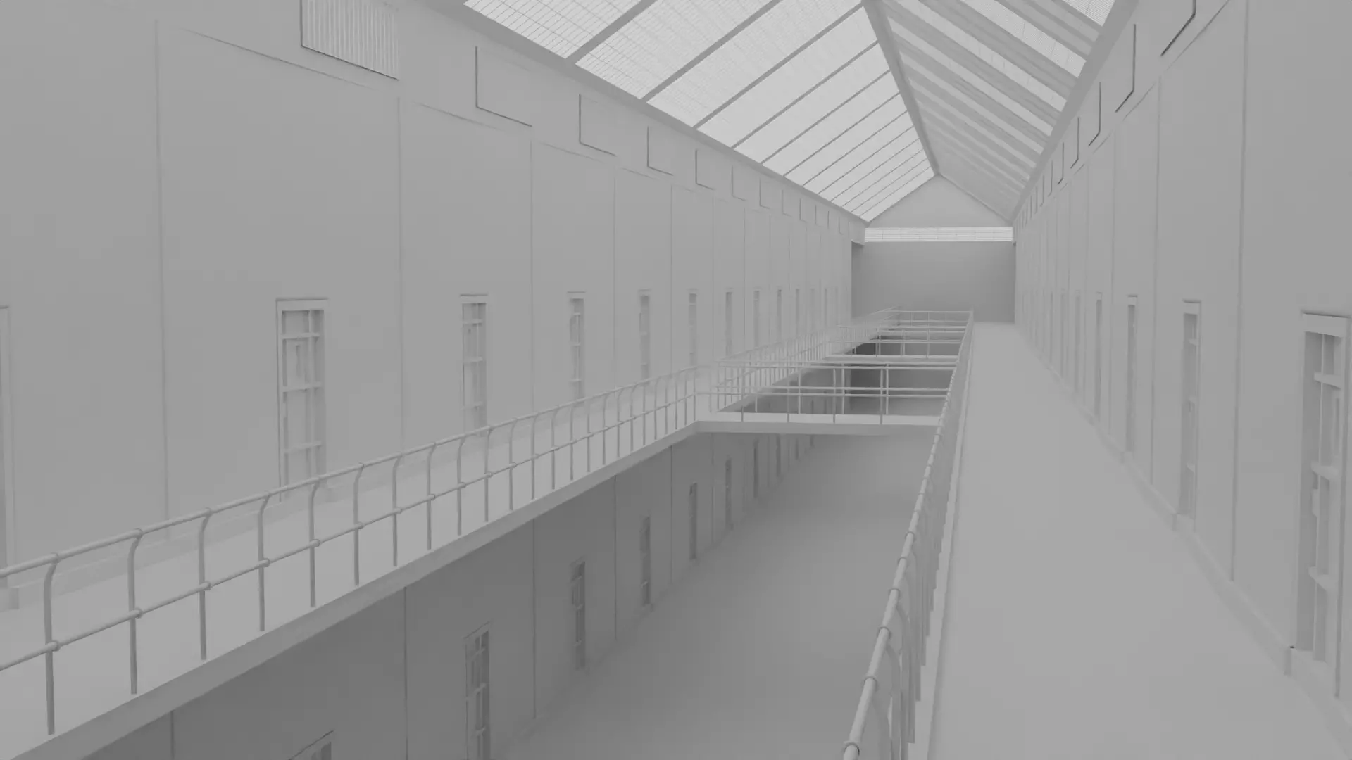 Prison Interior Low-poly 3D model