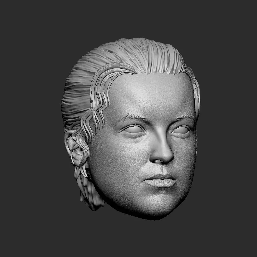 Ellie - Bella Ramsey - TLOU head 3D print model