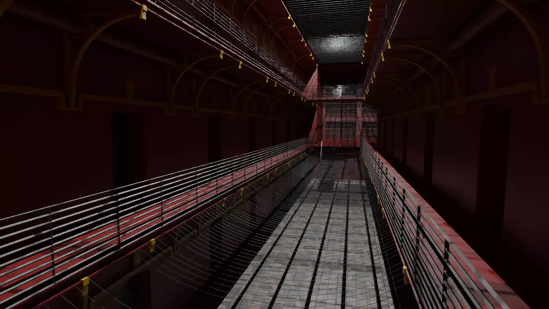 Prison Interior Low-poly 3D model_0