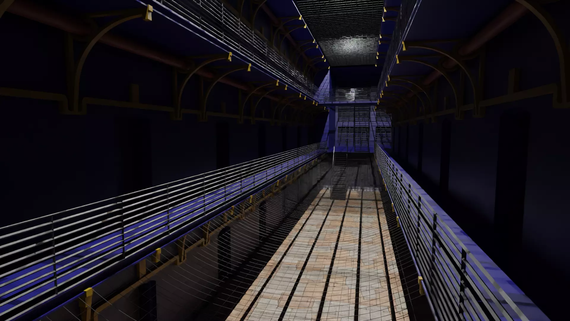 Prison Interior Low-poly 3D model