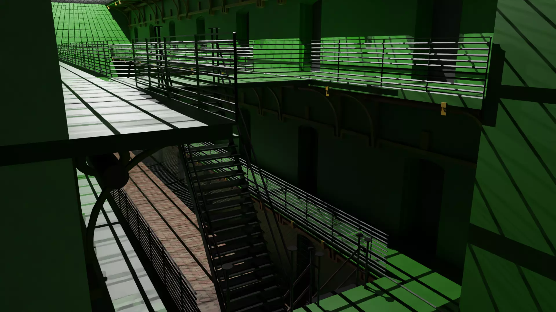 Prison Interior Low-poly 3D model