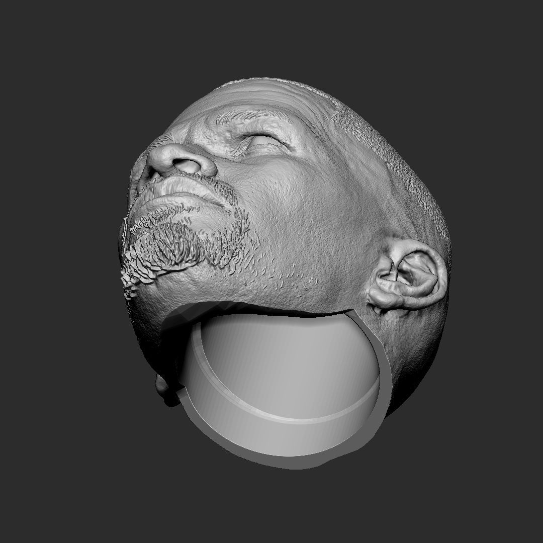 Jamie Foxx head 3D print model_3
