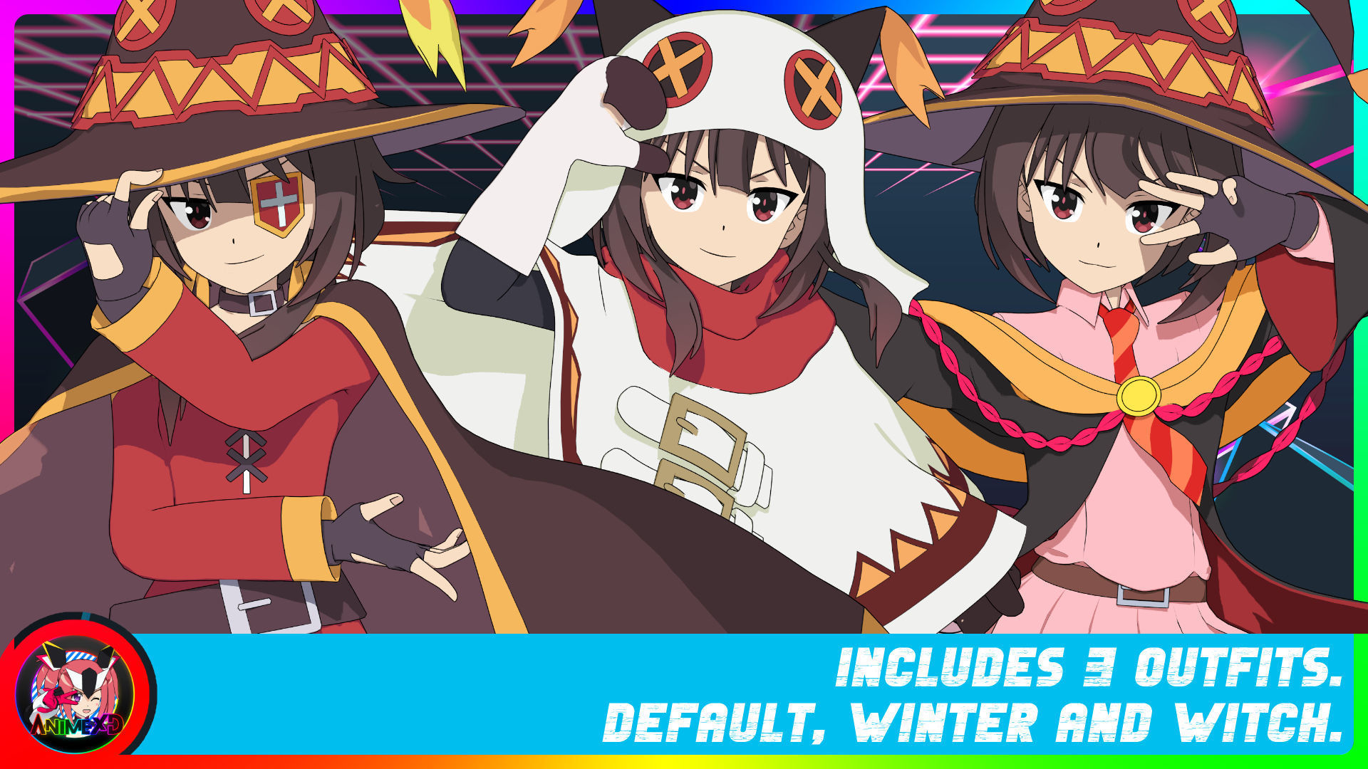 Pack Megumin - Konosuba - 3D Model Blender 3D model_5