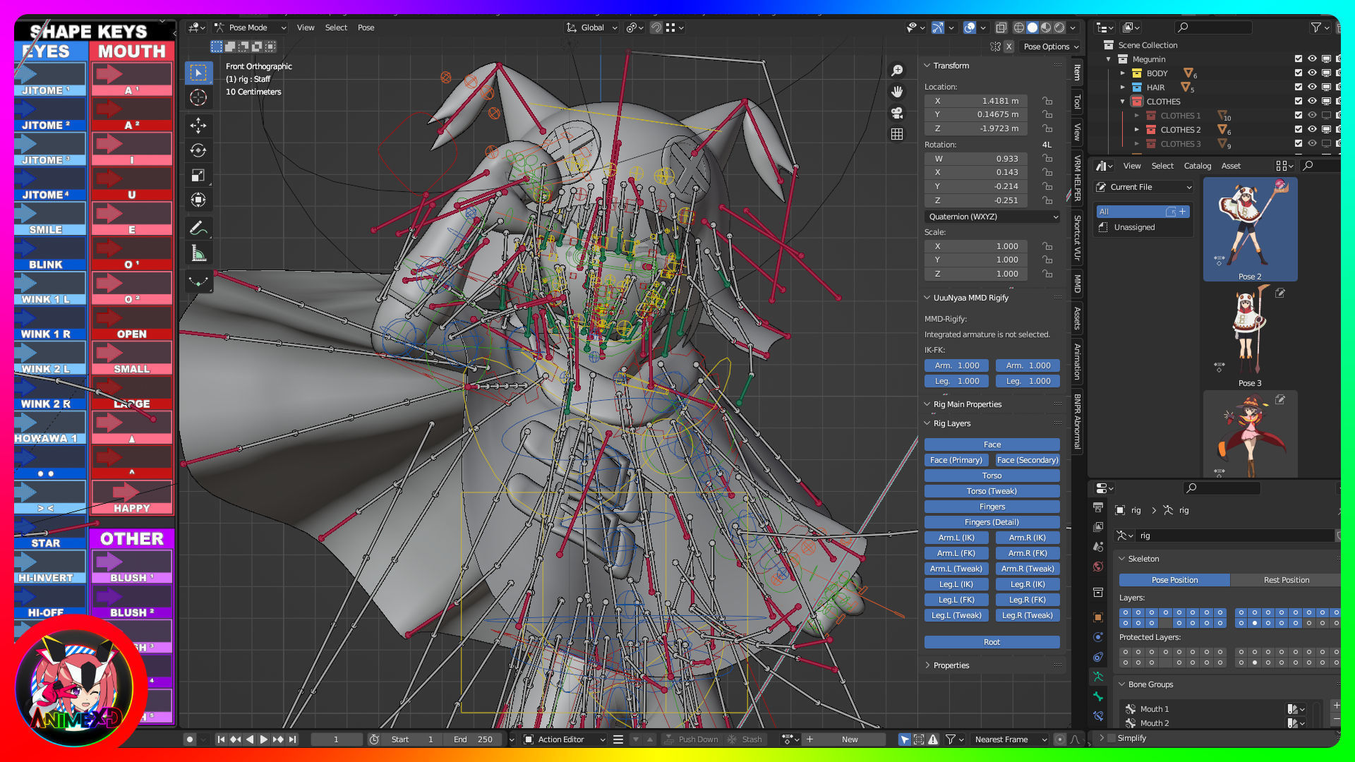 Pack Megumin - Konosuba - 3D Model Blender 3D model_17