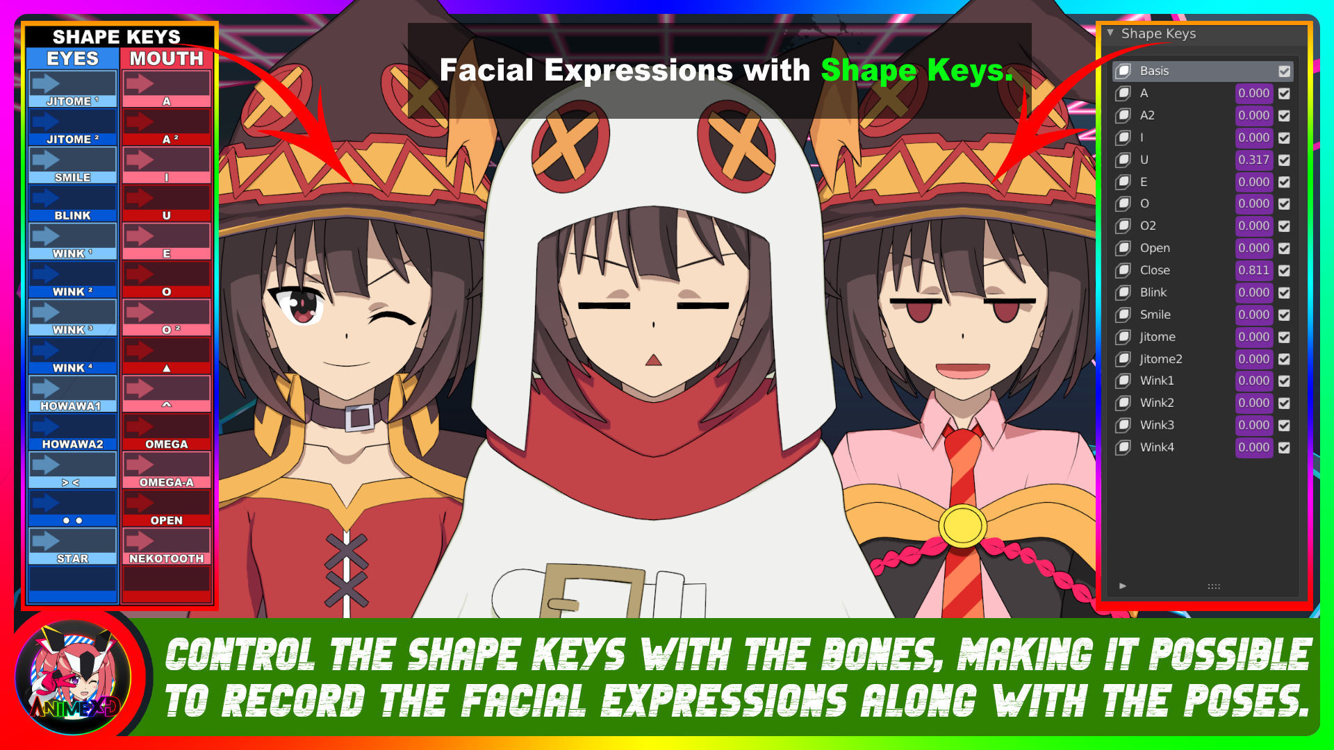 Pack Megumin - Konosuba - 3D Model Blender 3D model_4