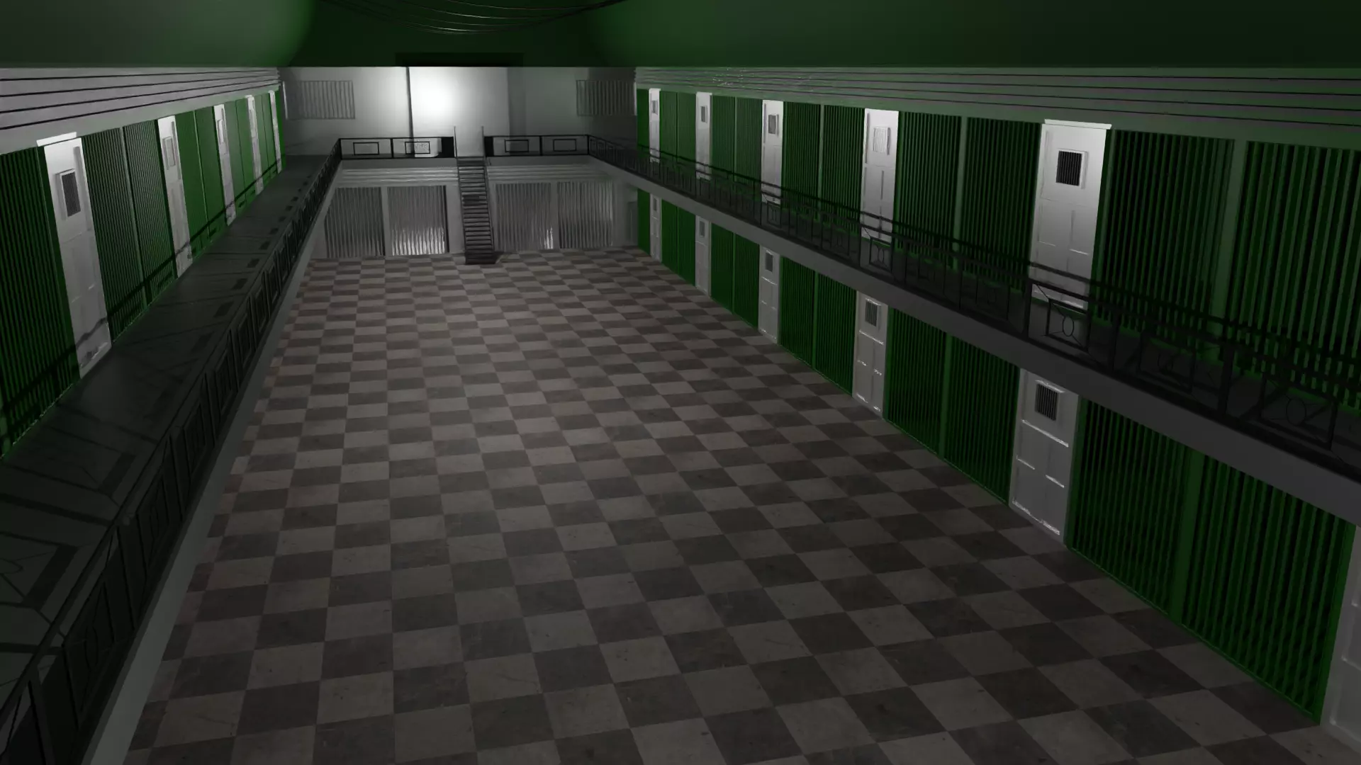 Prison Interior Low-poly 3D model_0