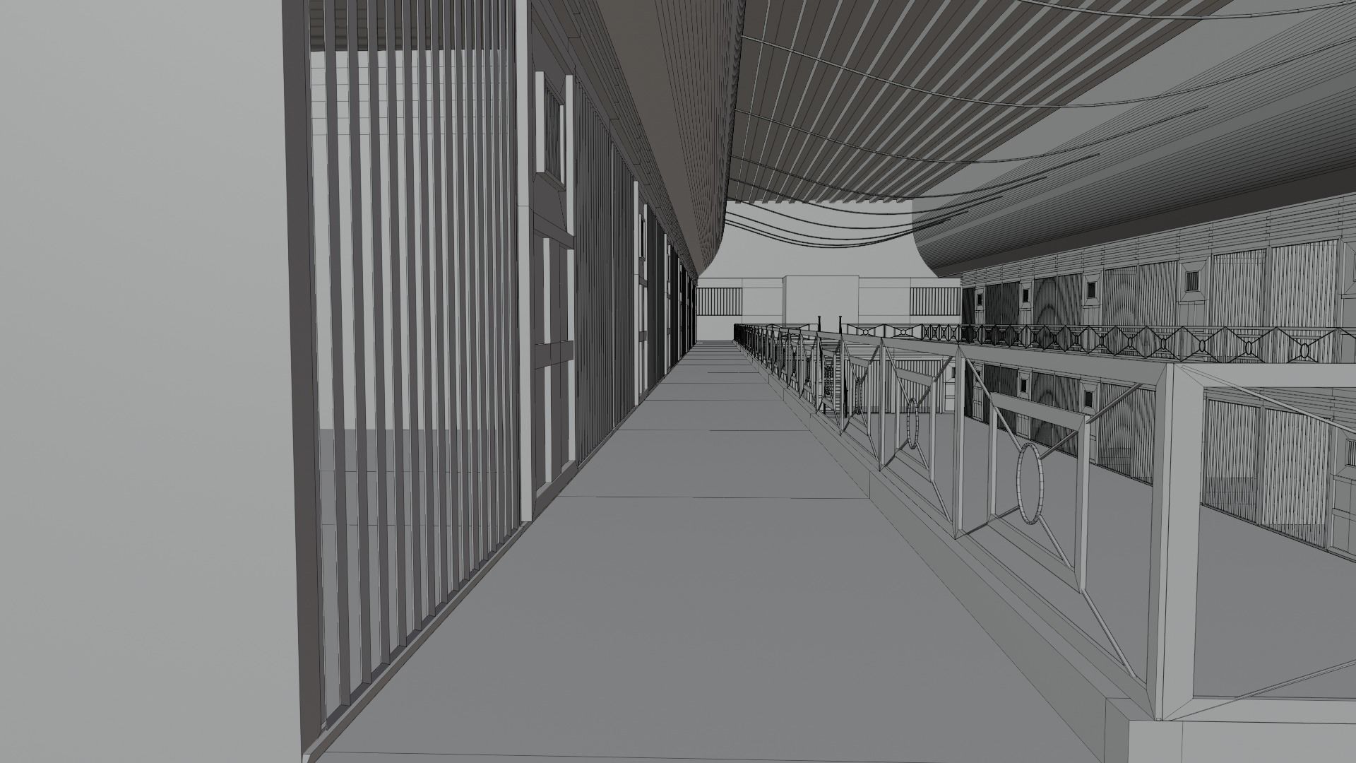 Prison Interior Low-poly 3D model_8