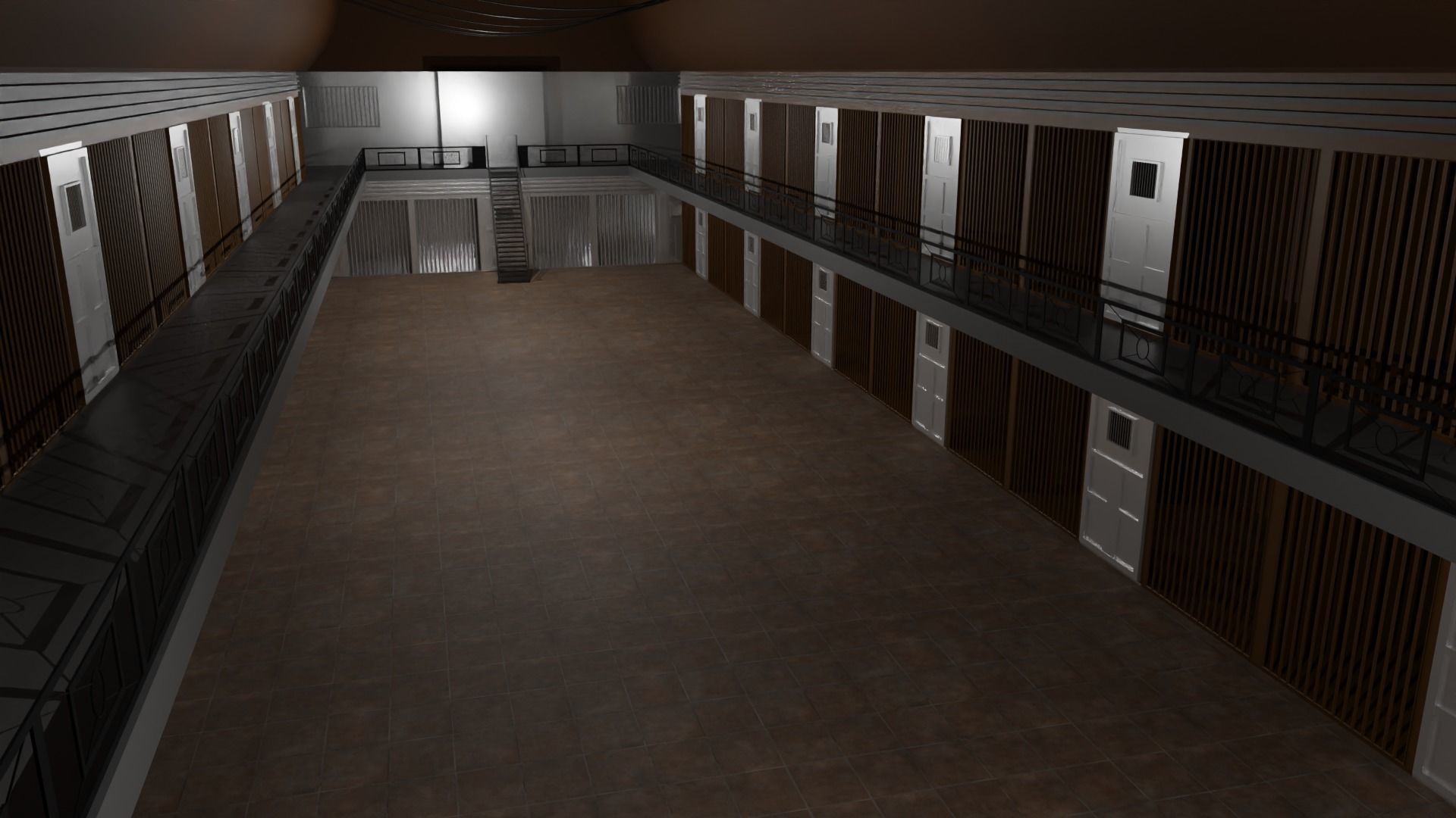 Prison Interior Low-poly 3D model_4