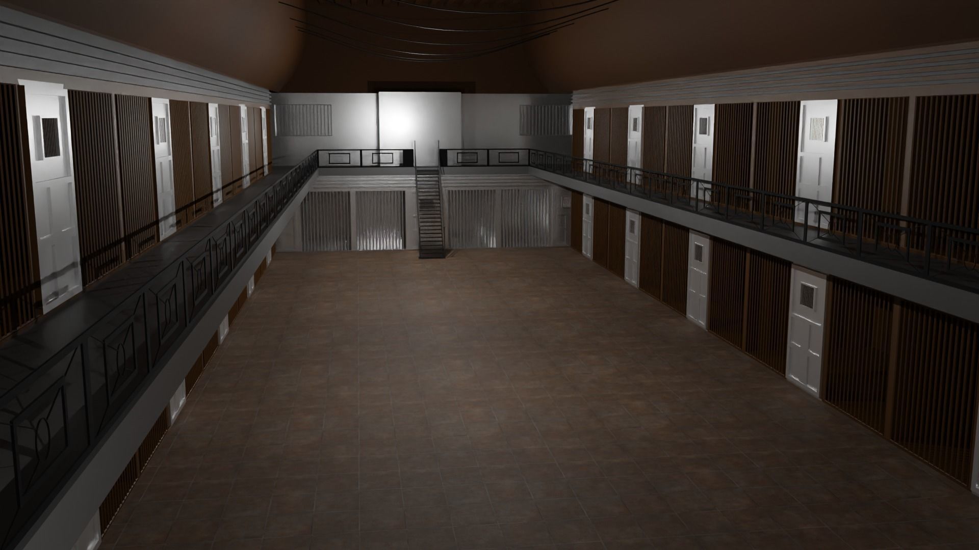 Prison Interior Low-poly 3D model_6