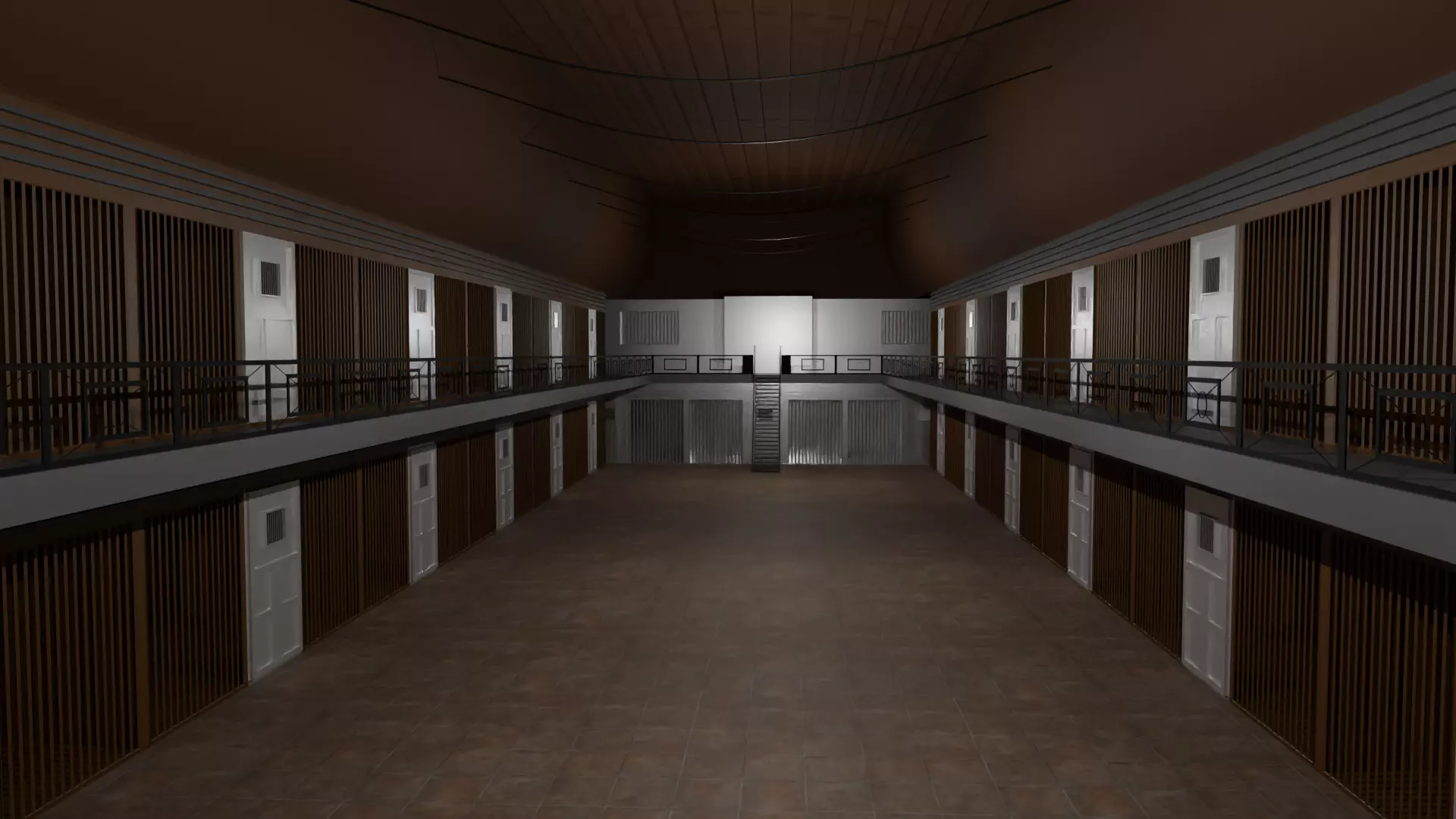 Prison Interior Low-poly 3D model_0
