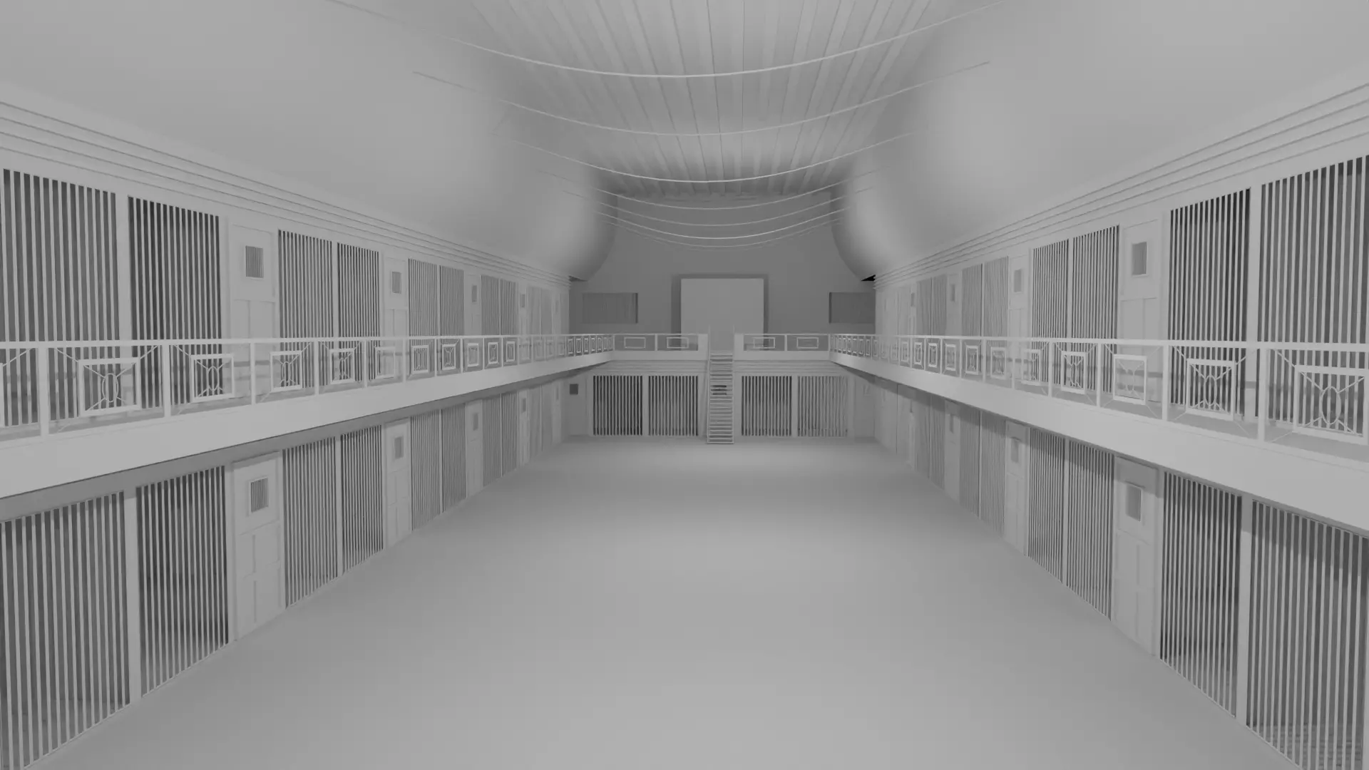 Prison Interior Low-poly 3D model