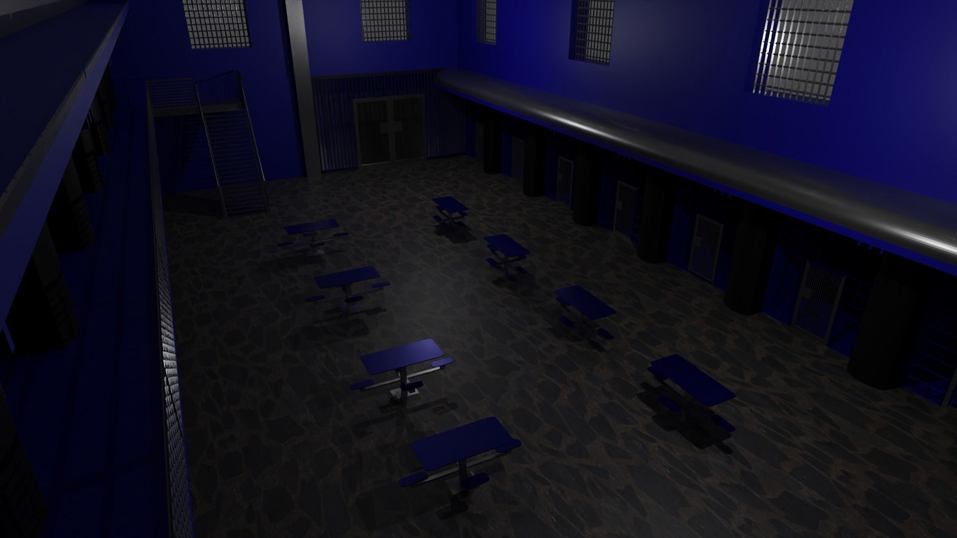 Prison Interior 3D model_6