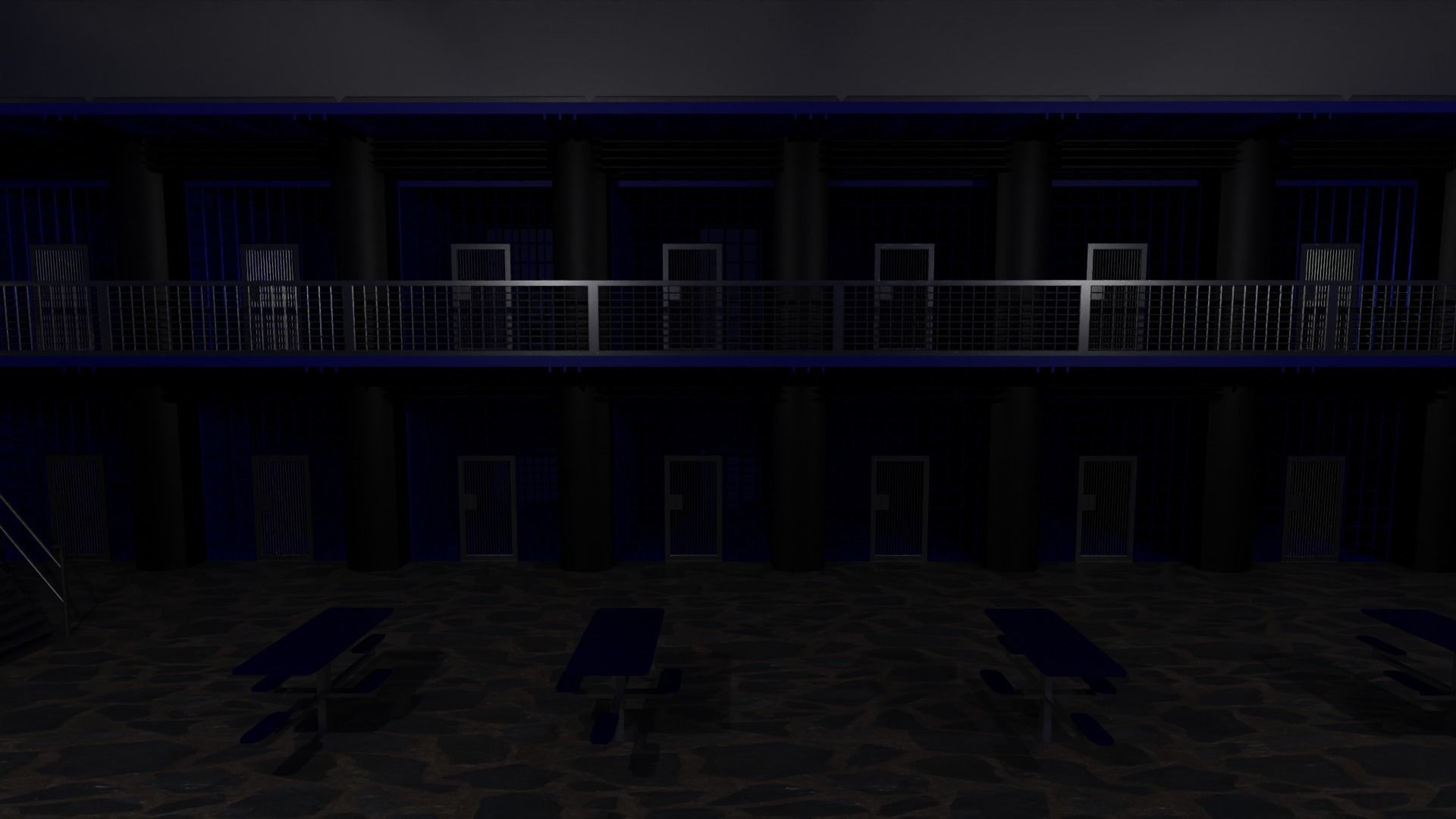 Prison Interior 3D model_4