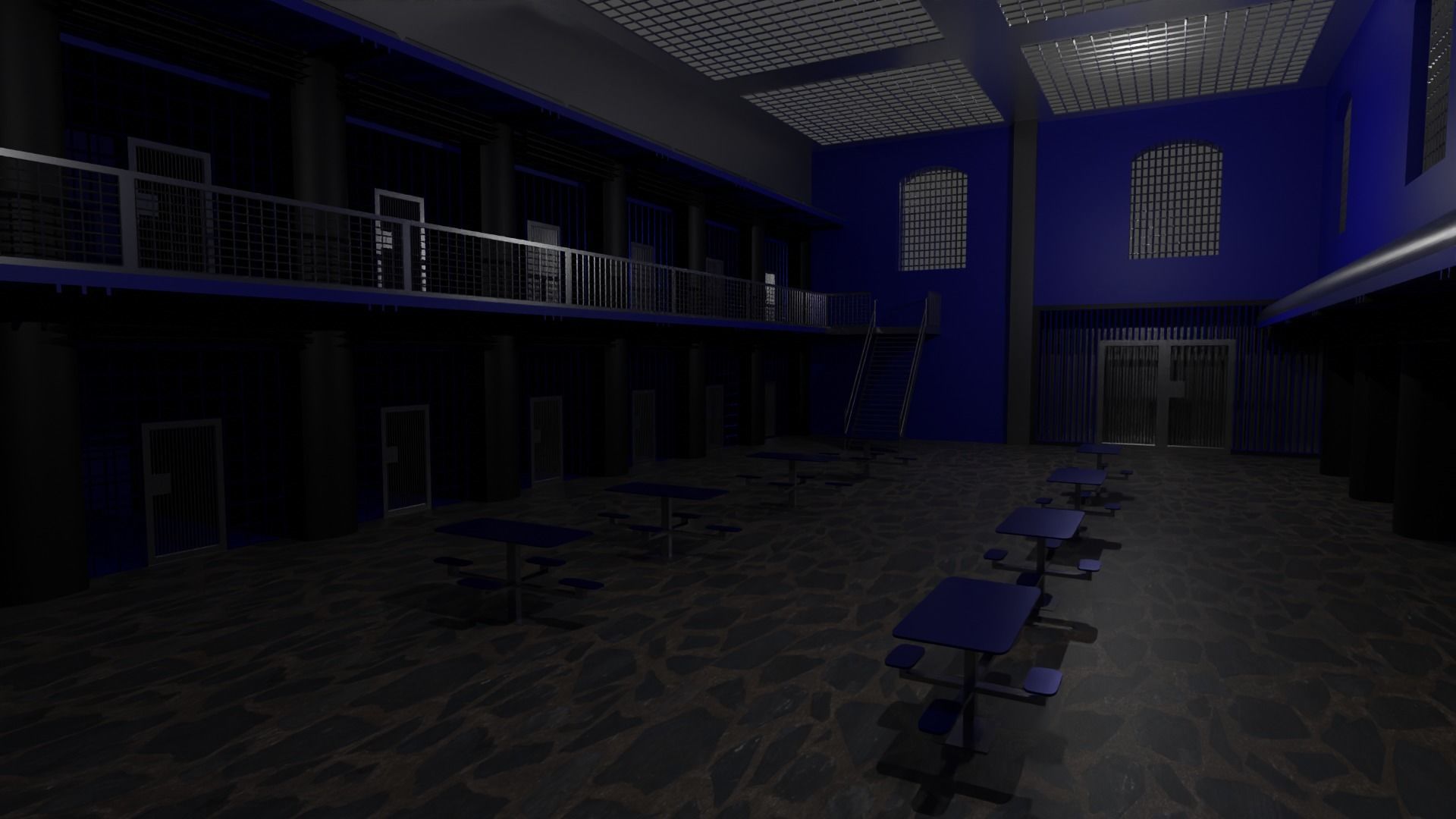 Prison Interior 3D model_5