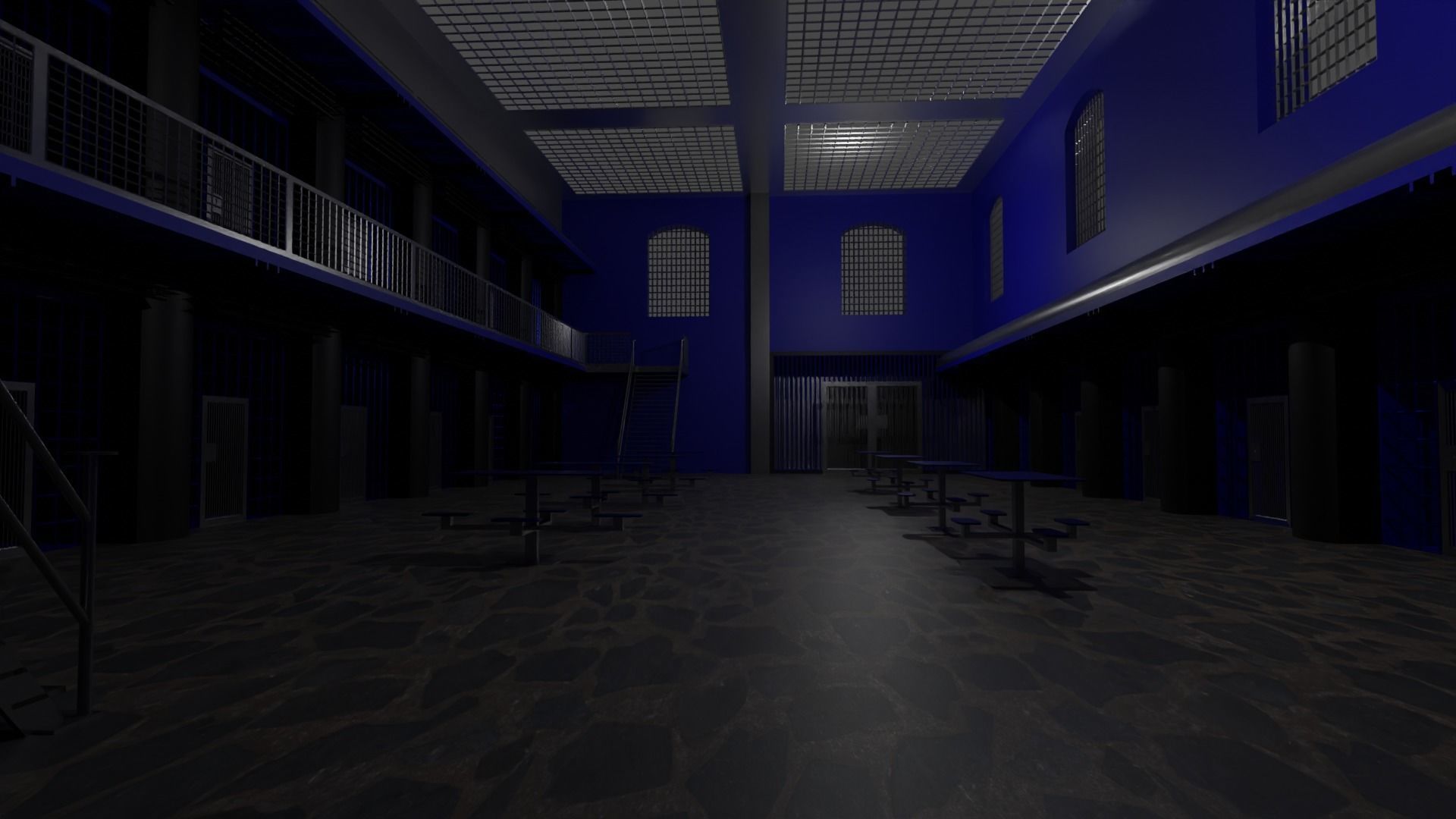 Prison Interior 3D model_3
