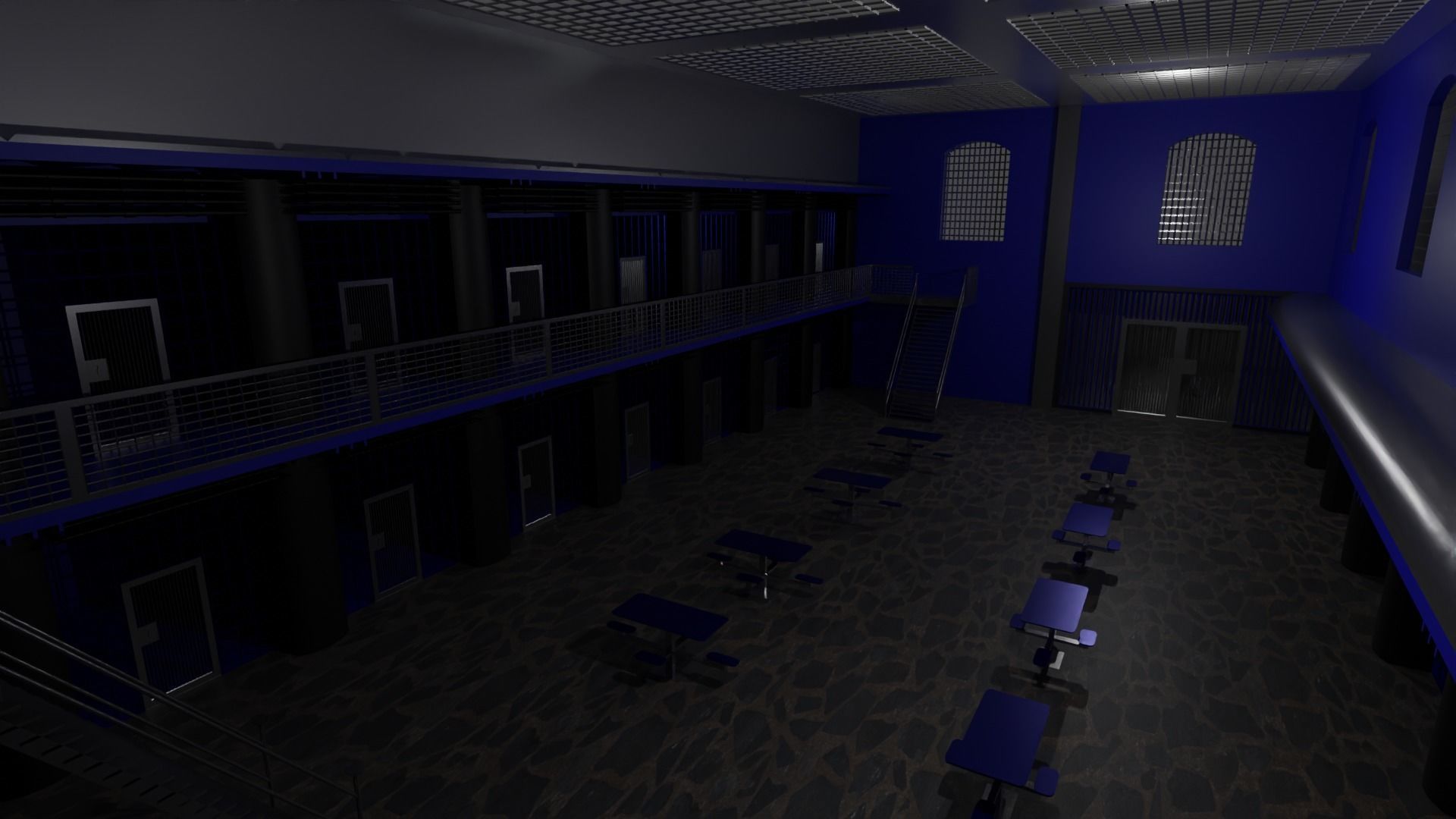 Prison Interior 3D model_1