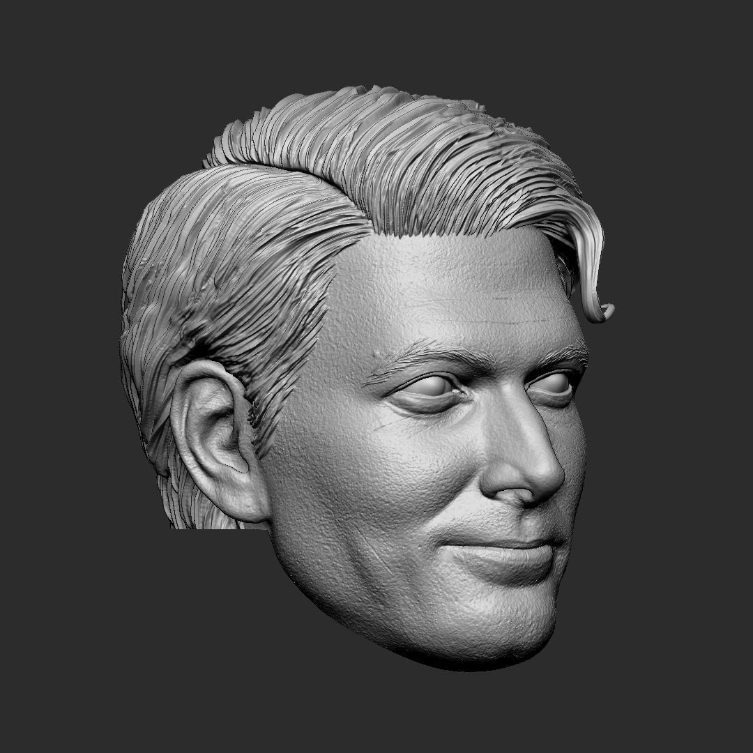 Superman Kingdom Come - Brandon Routh head 3D print model_1