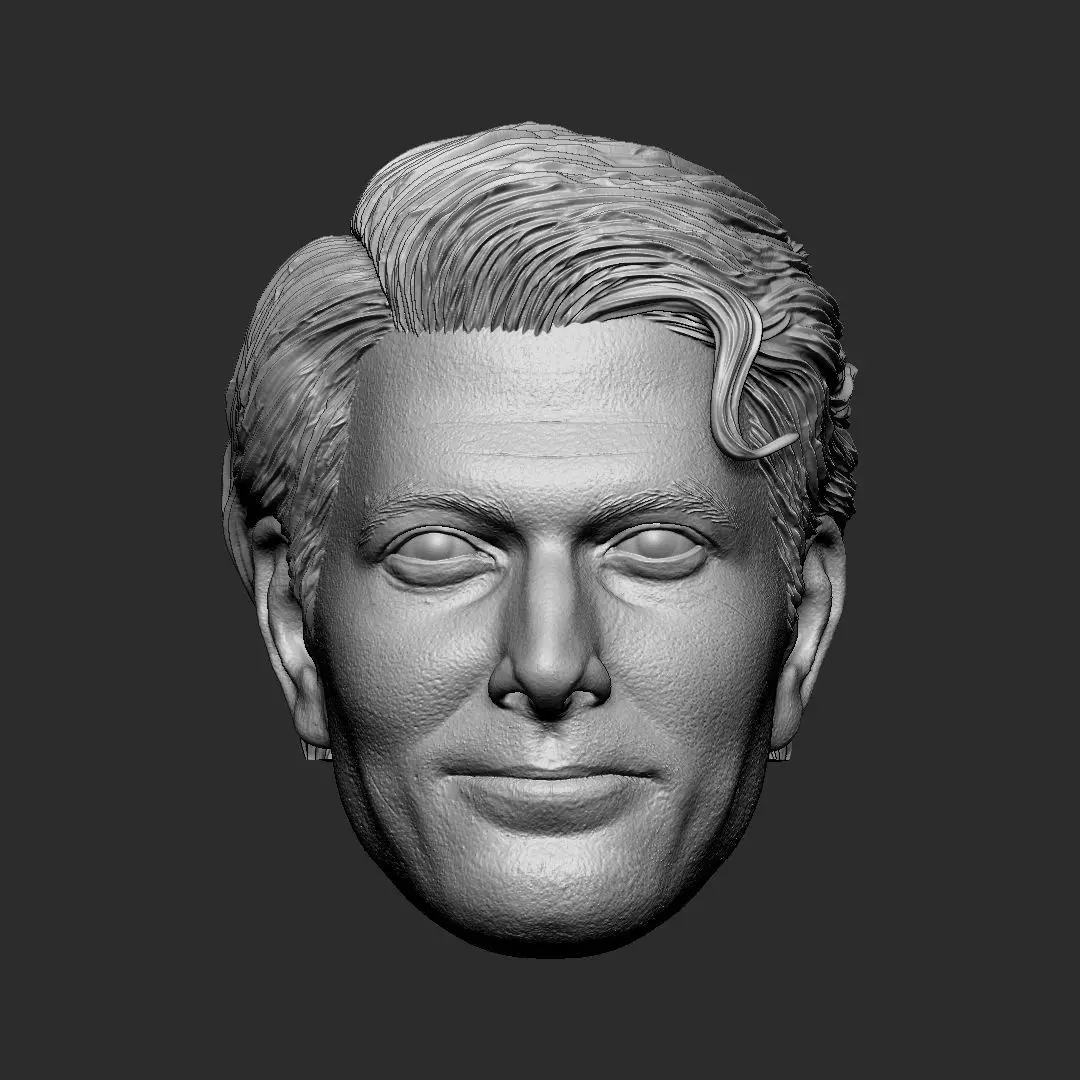 Superman Kingdom Come - Brandon Routh head 3D print model_0