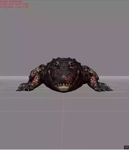 Alligator v1 Low-poly 3D model