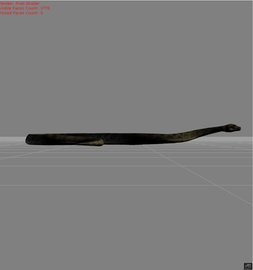 Anaconda v1234 animal Low-poly 3D model_1