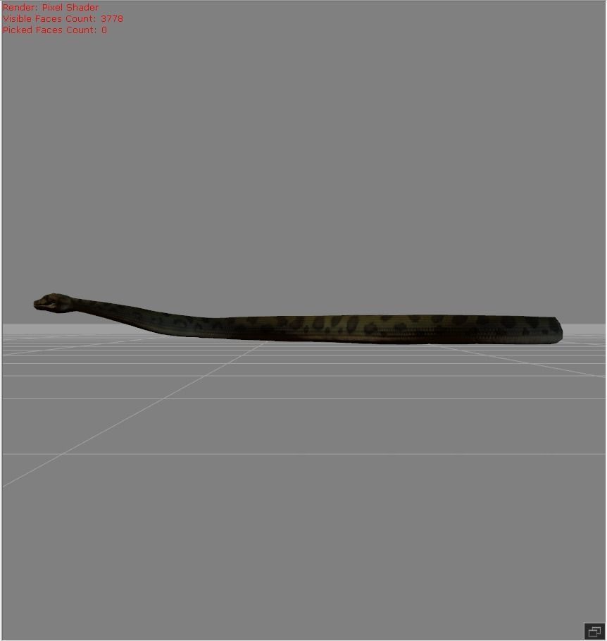 Anaconda v1234 animal Low-poly 3D model_2
