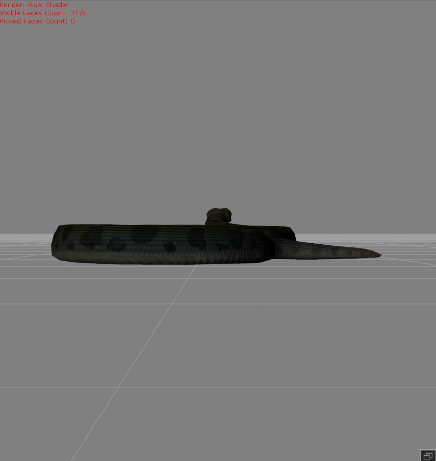 Anaconda v1234 animal Low-poly 3D model_3