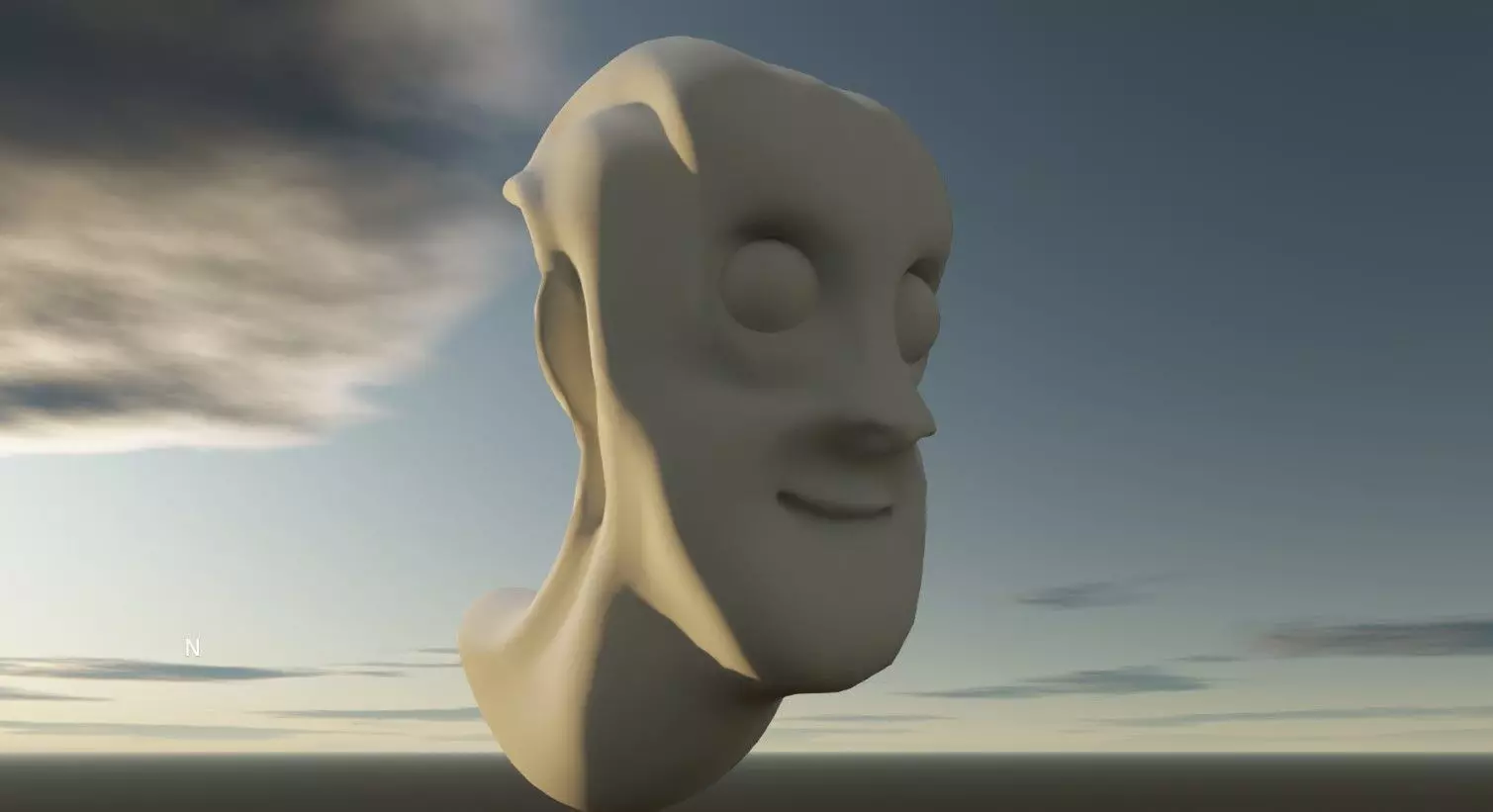 Character head 2 Free low-poly 3D model_0