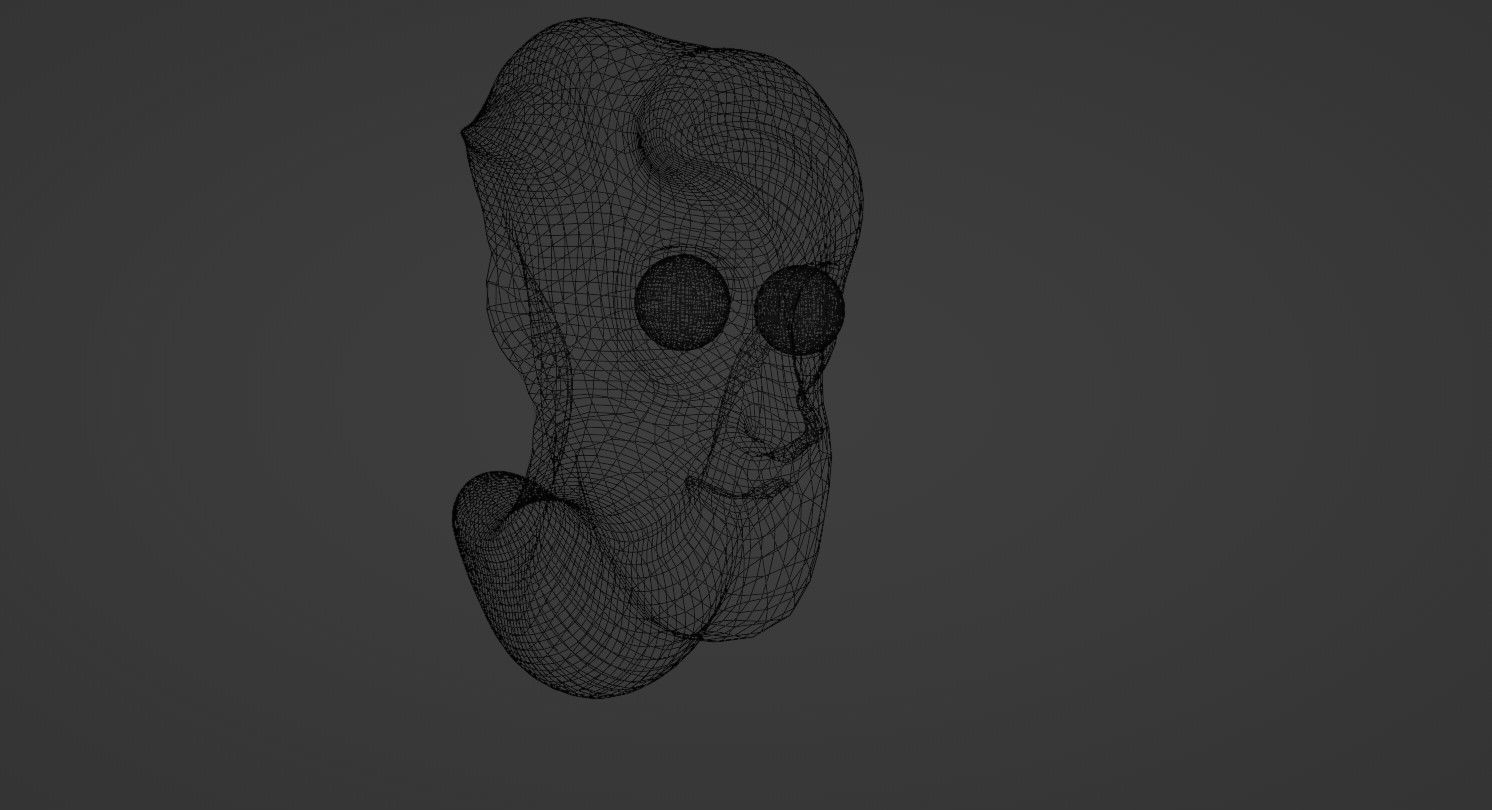 Character head 2 Free low-poly 3D model_8