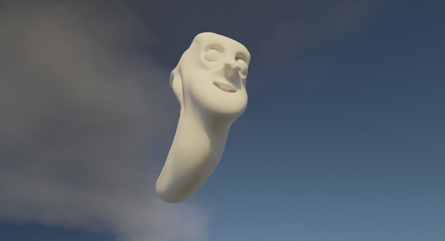 Character head 2 Free low-poly 3D model_3