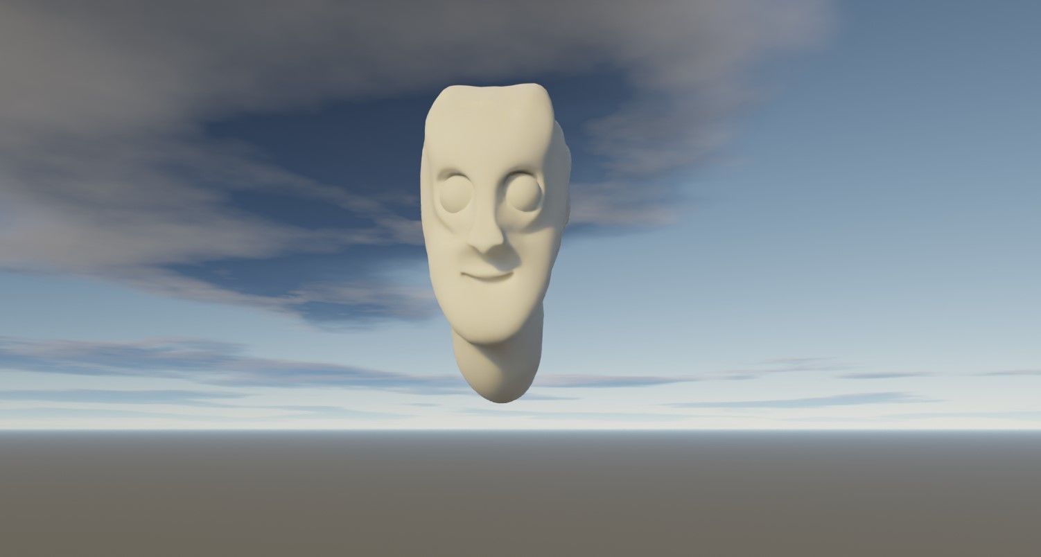 Character head 2 Free low-poly 3D model_2