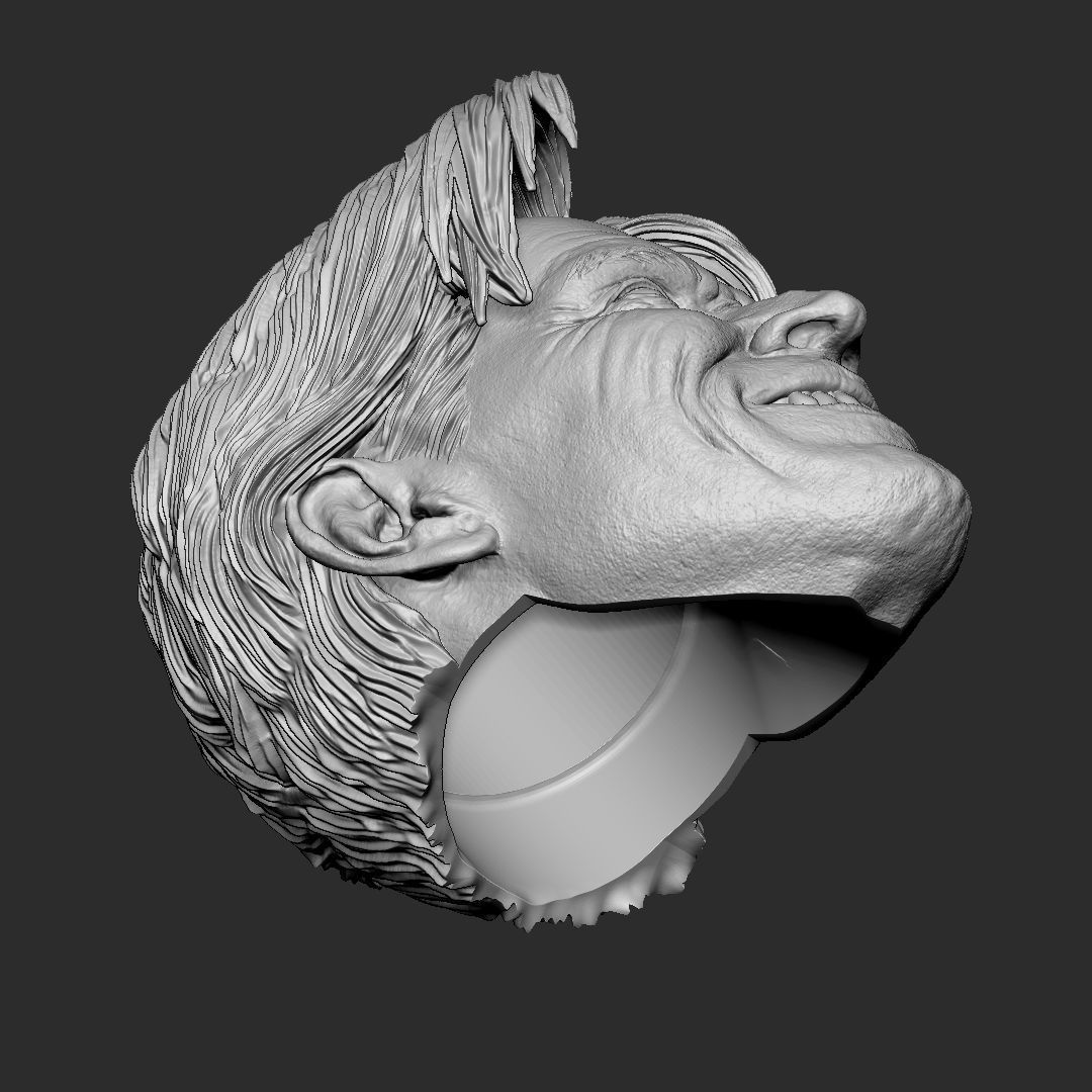 Green Goblin - Willem Dafoe head 3D print model_5