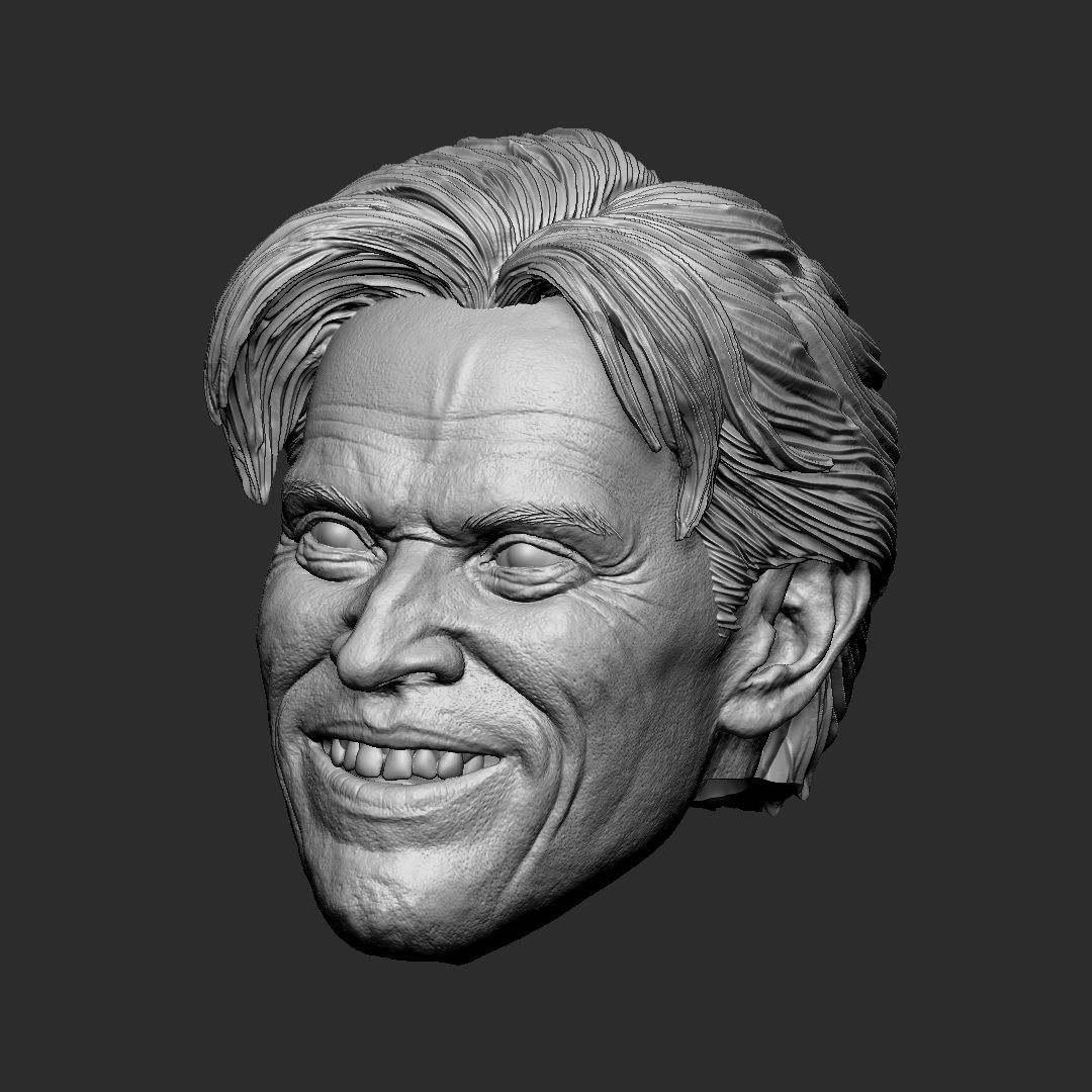 Green Goblin - Willem Dafoe head 3D print model_4