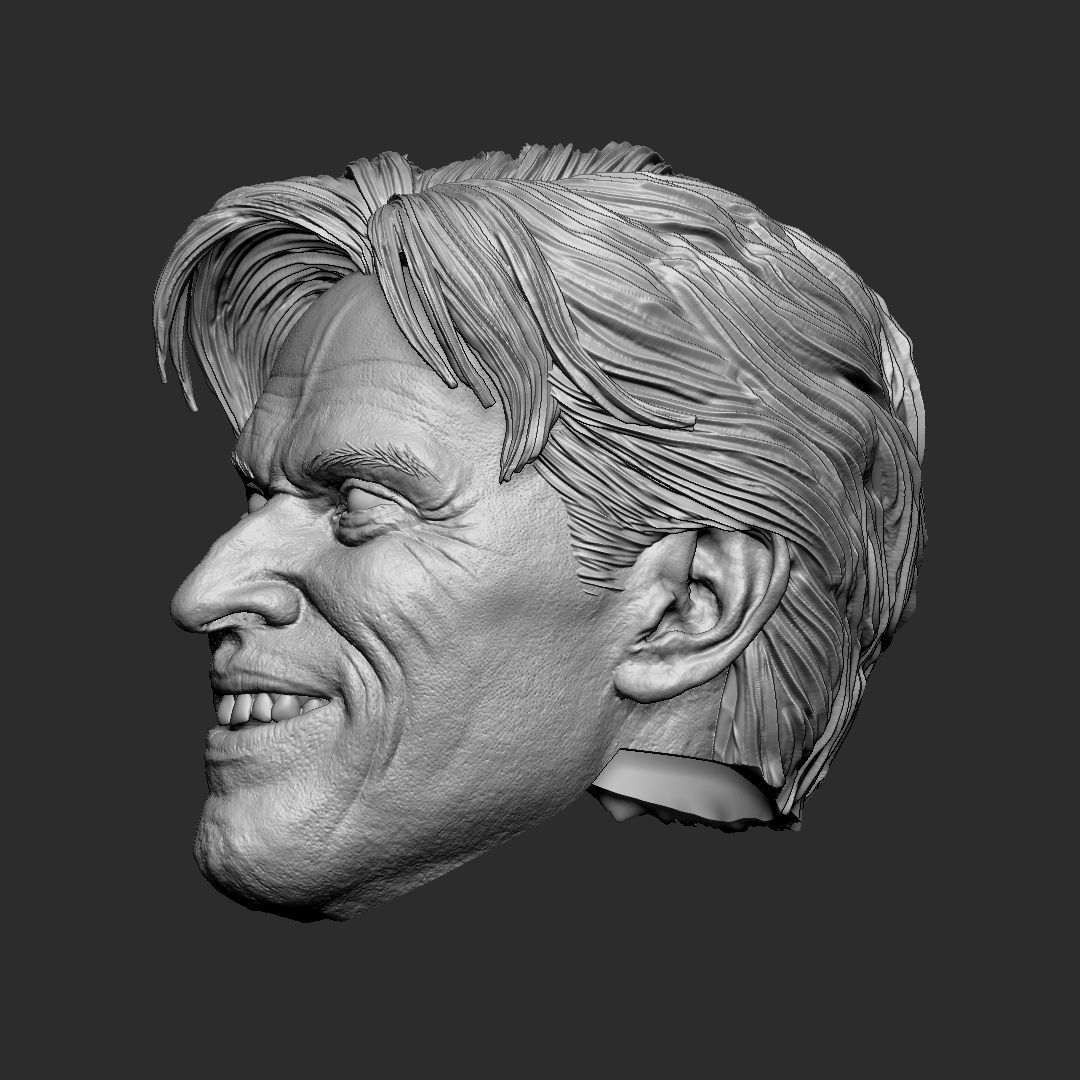 Green Goblin - Willem Dafoe head 3D print model_3