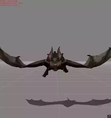 bats v1 Low-poly 3D model