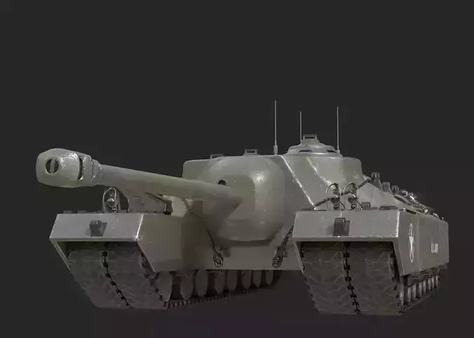 4 coatings of USA Army T28 Heavy Tank T95 Heavy Tank Low-poly 3D model