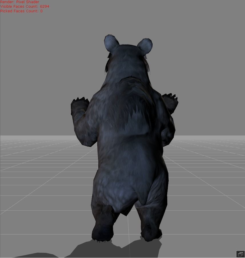 Bear Brown V3 Low-poly 3D model_3