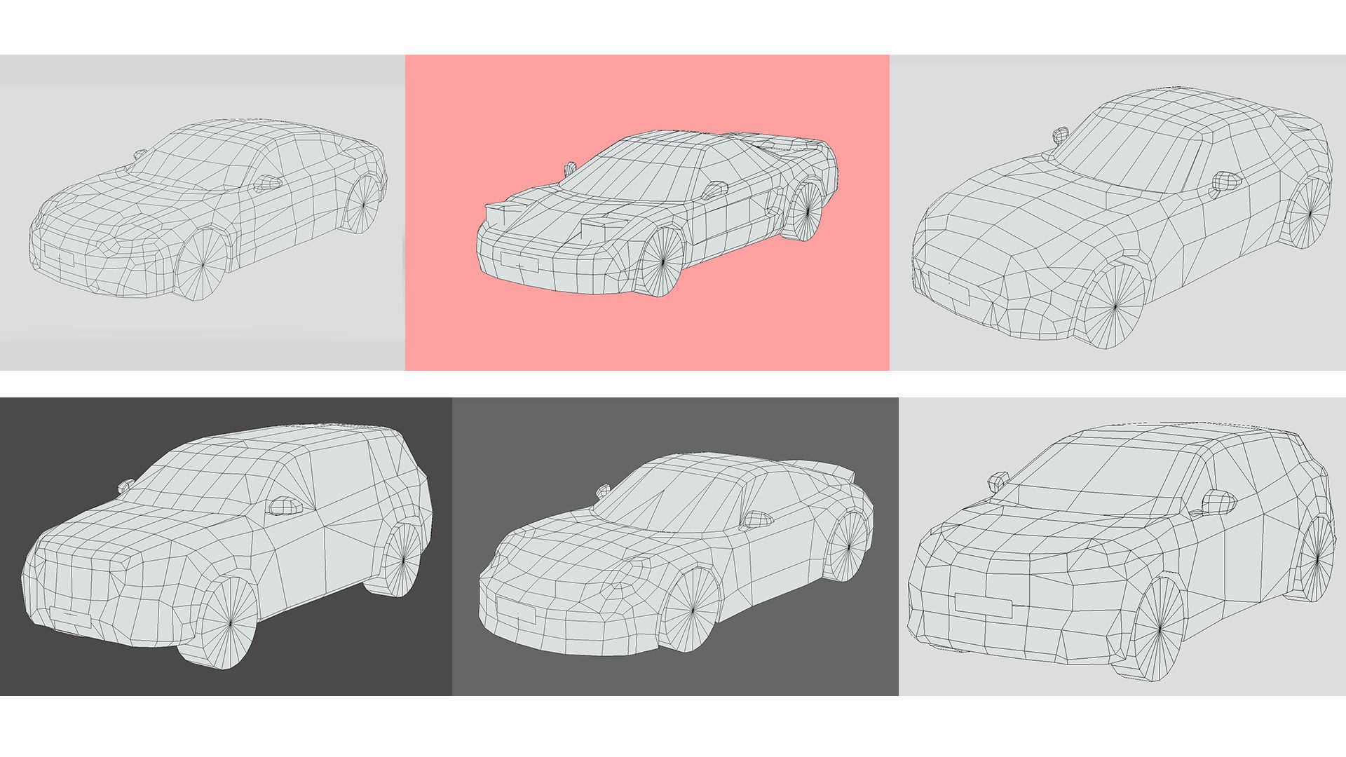 Low-Poly Car Pack 011 - Dynamic Drivers 3D Model Collection_2
