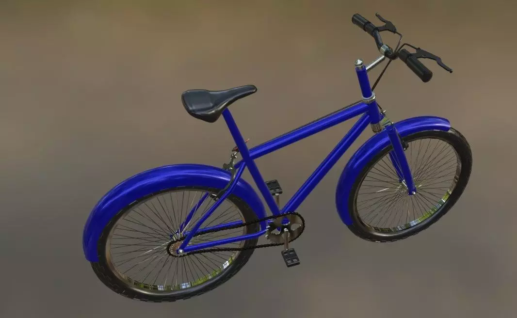 Bicycle 3D Model Low-poly 3D model_0