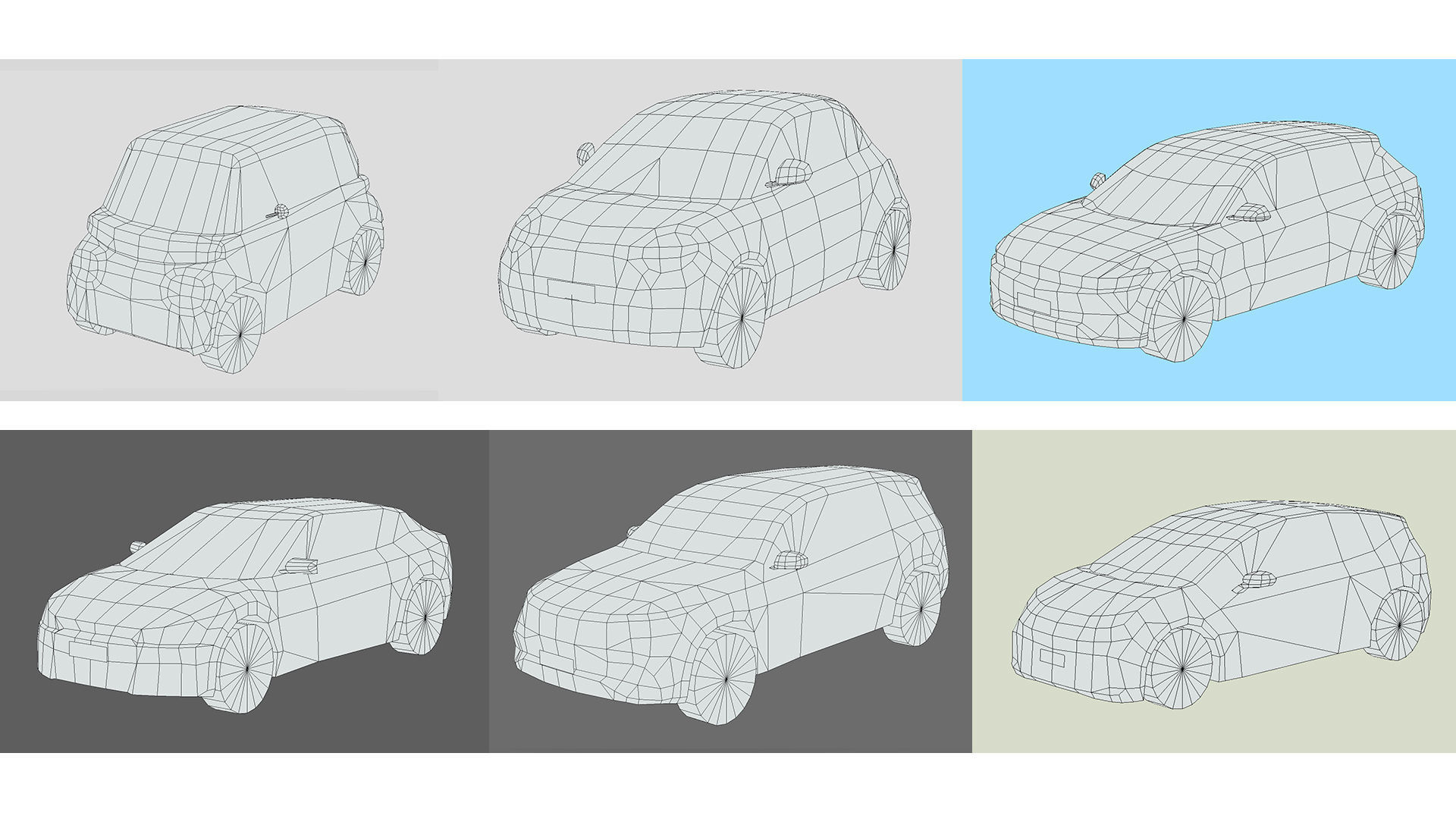 Low-Poly Car Pack 012 - Futuristic Fleet 3D Model Collection_2