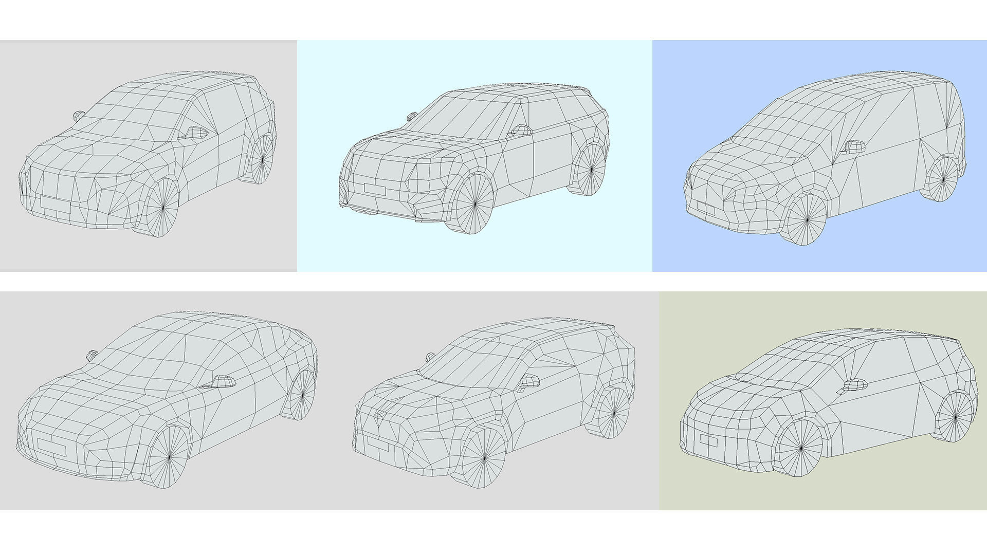 Low-Poly Car Pack 013 - Urban Explorers 3D Model Collection_2