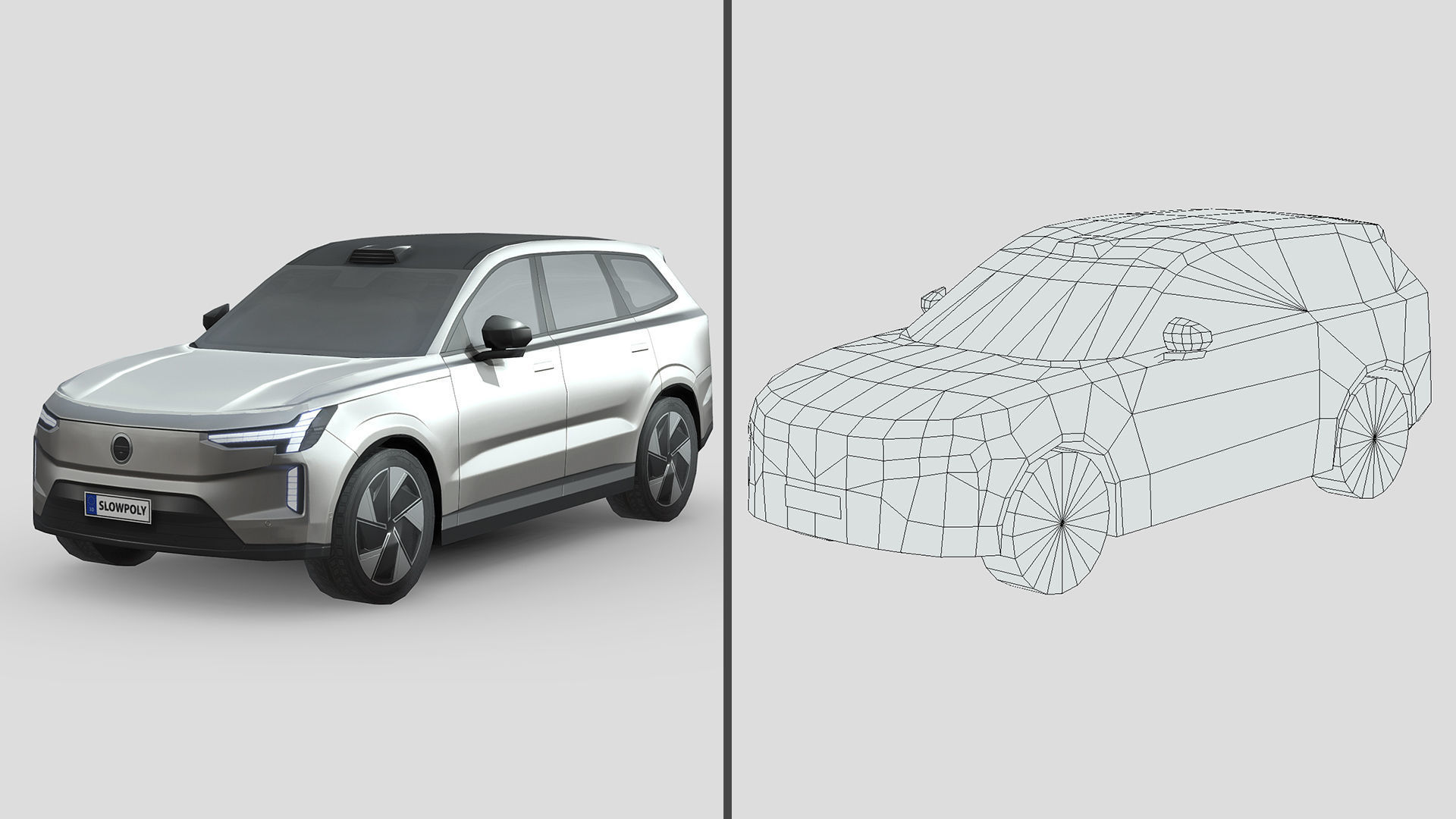 Low-Poly Car Pack 014 - Elegant Estates 3D Model Collection_8