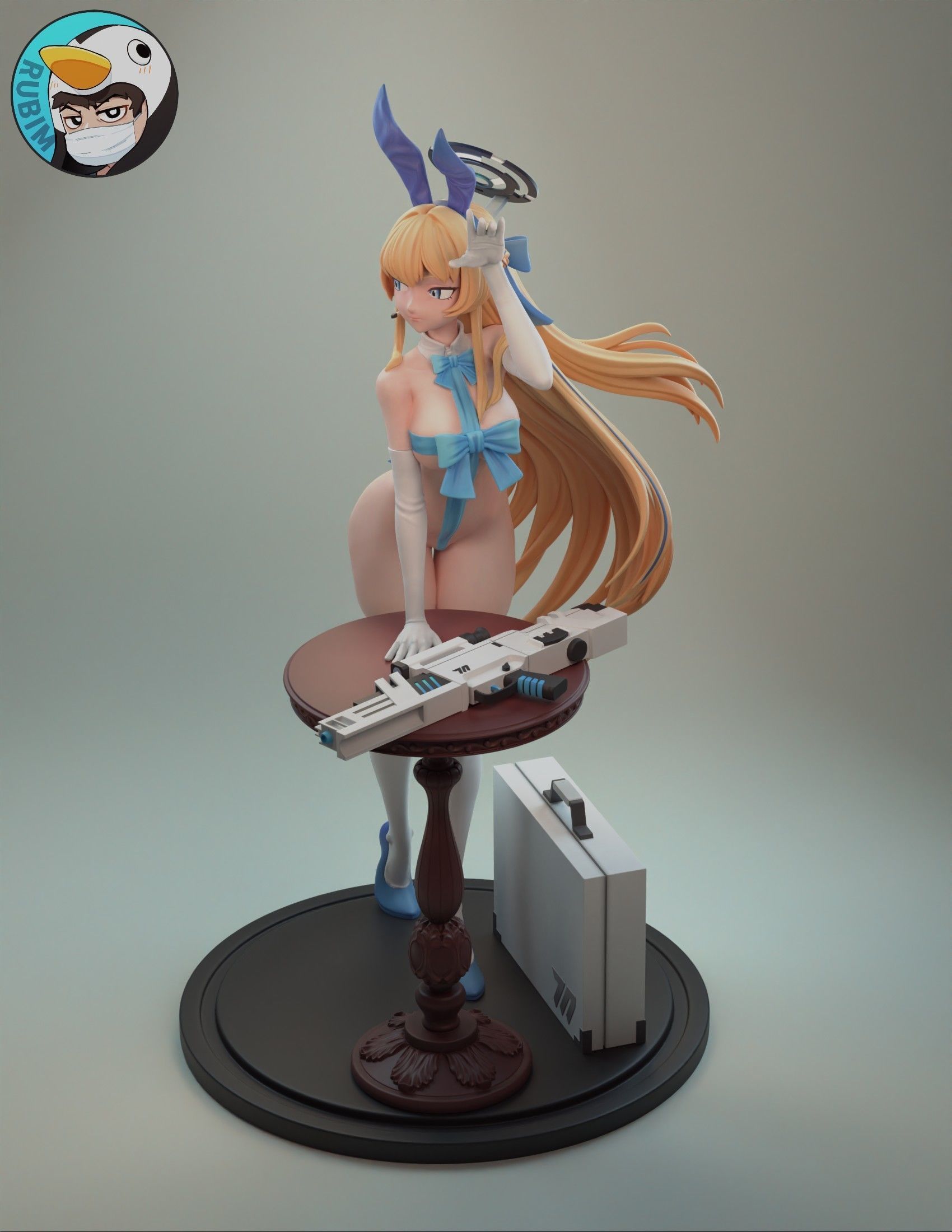 Blue Archive Tokki Bunny 3D print model_6