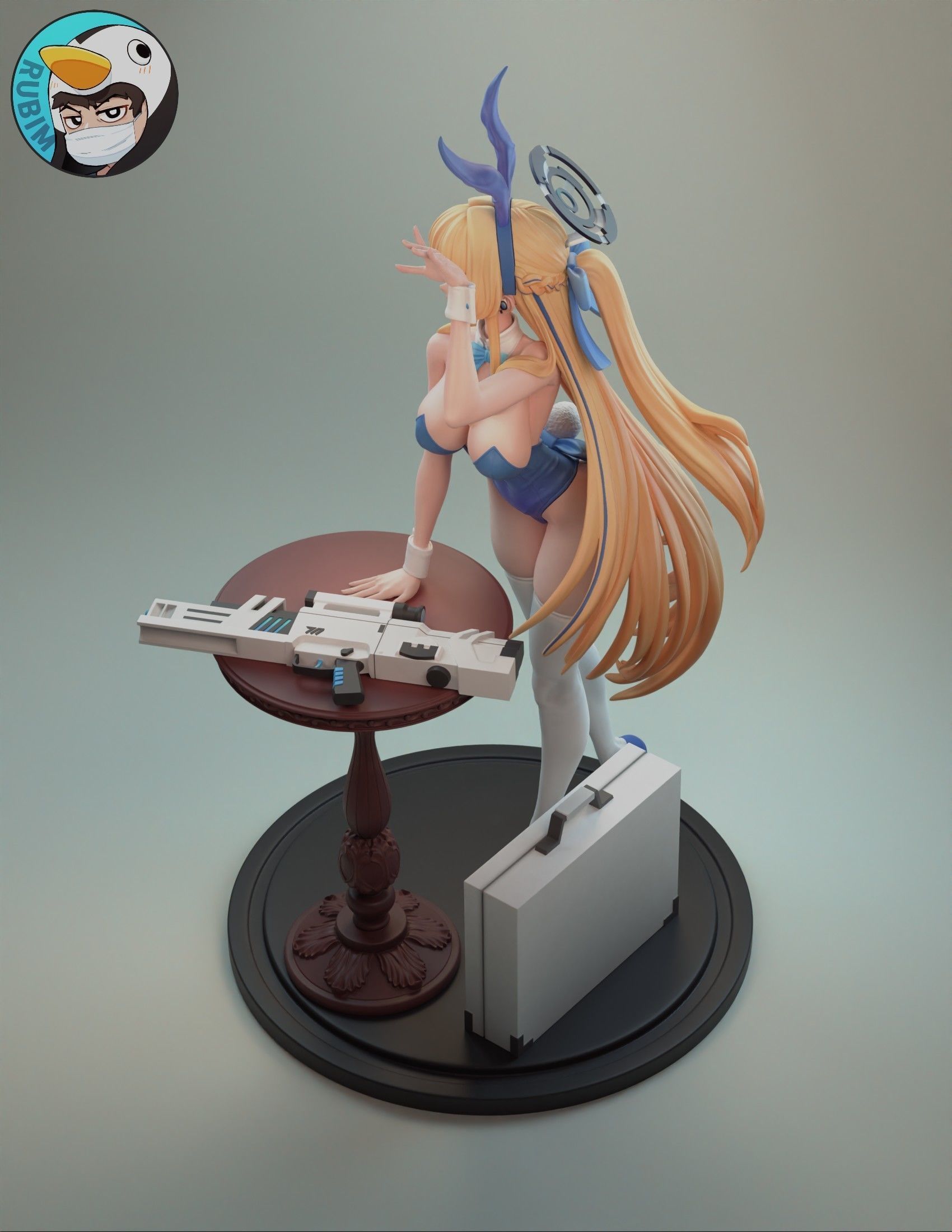 Blue Archive Tokki Bunny 3D print model_3