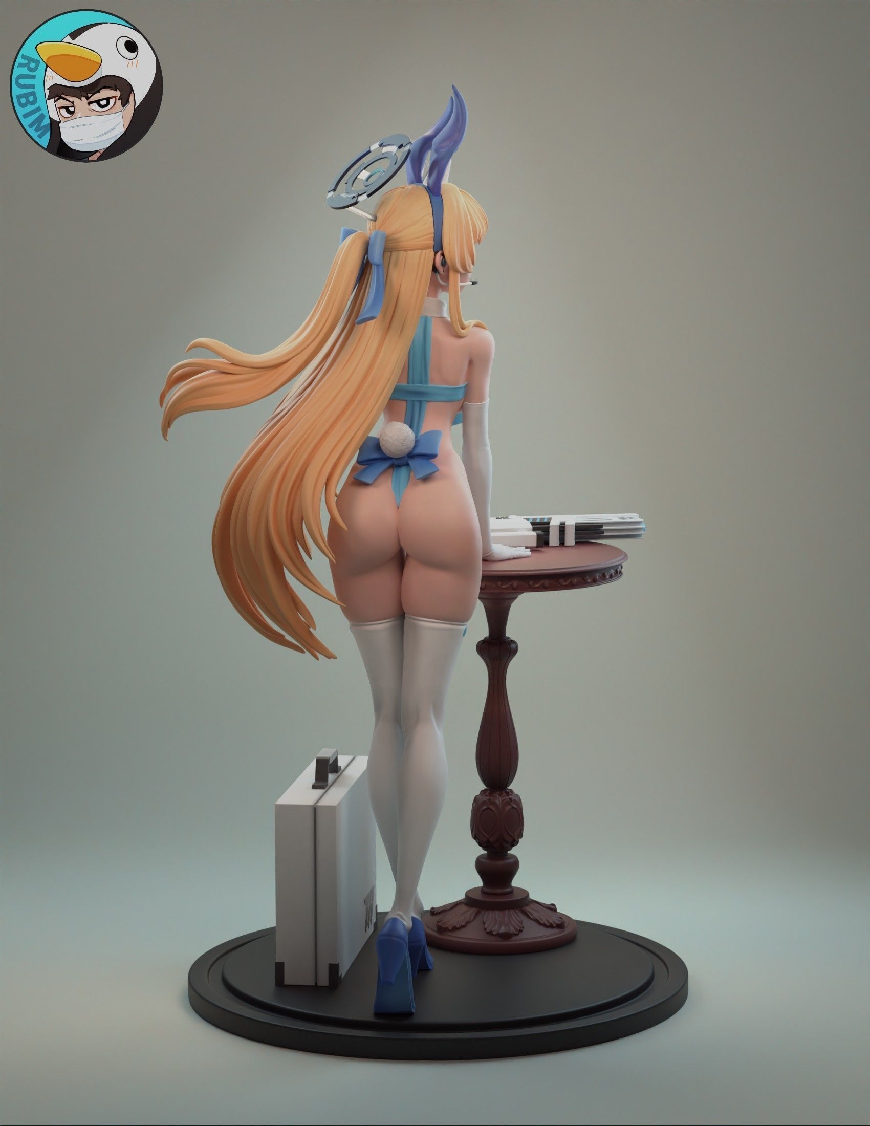 Blue Archive Tokki Bunny 3D print model_5