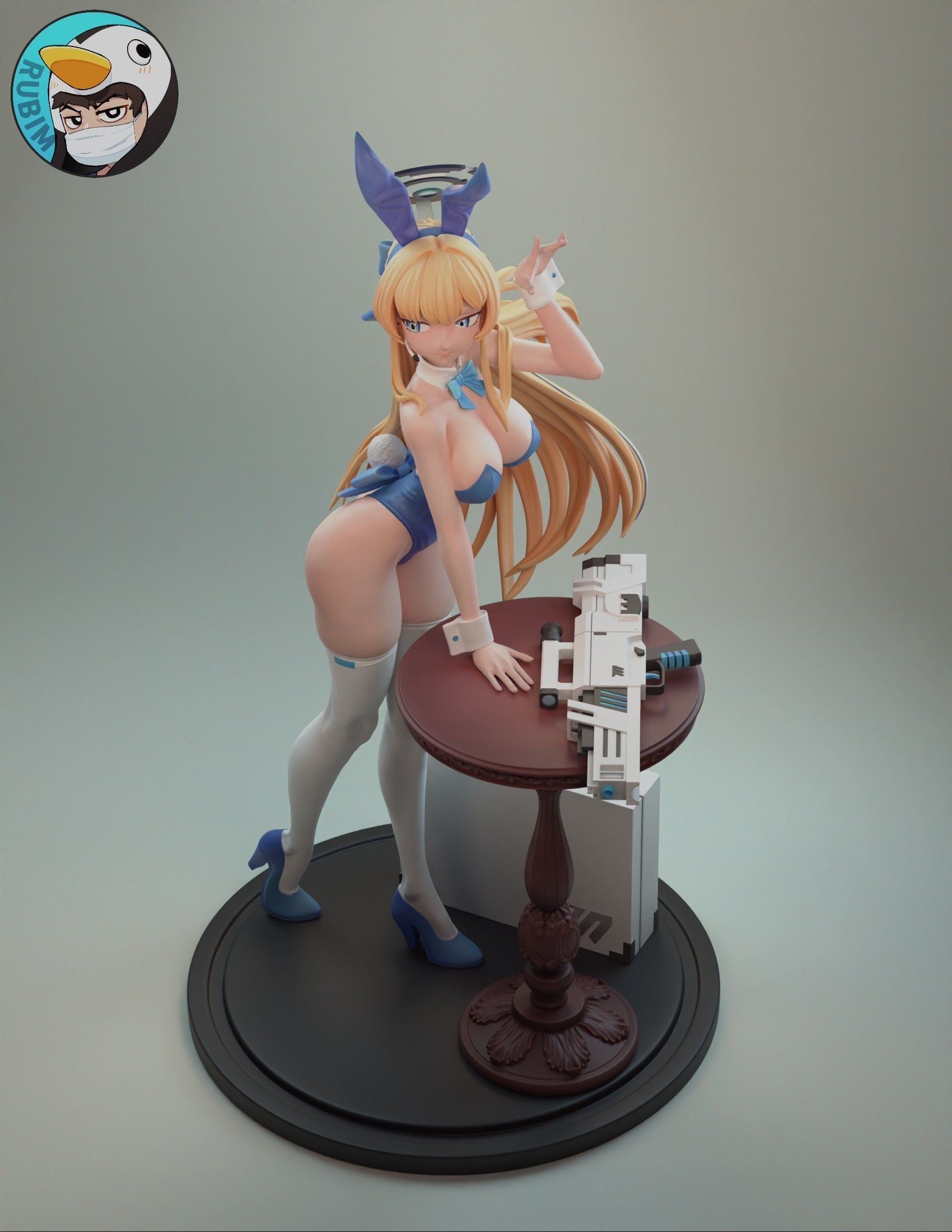Blue Archive Tokki Bunny 3D print model_2