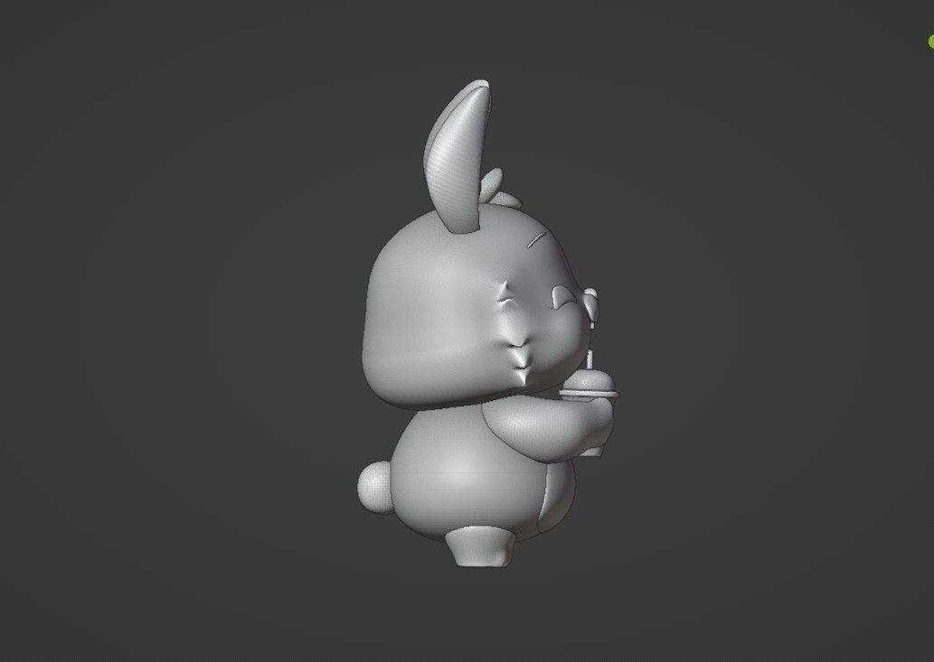 rabbit 3D print model_2