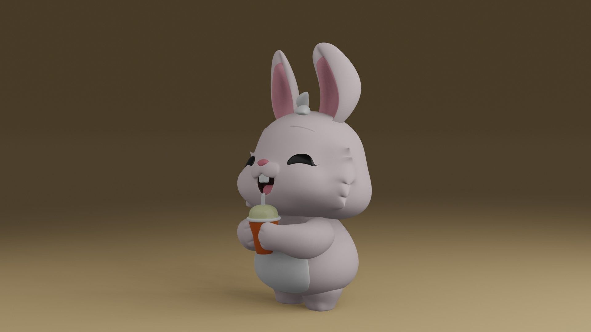rabbit 3D print model_13