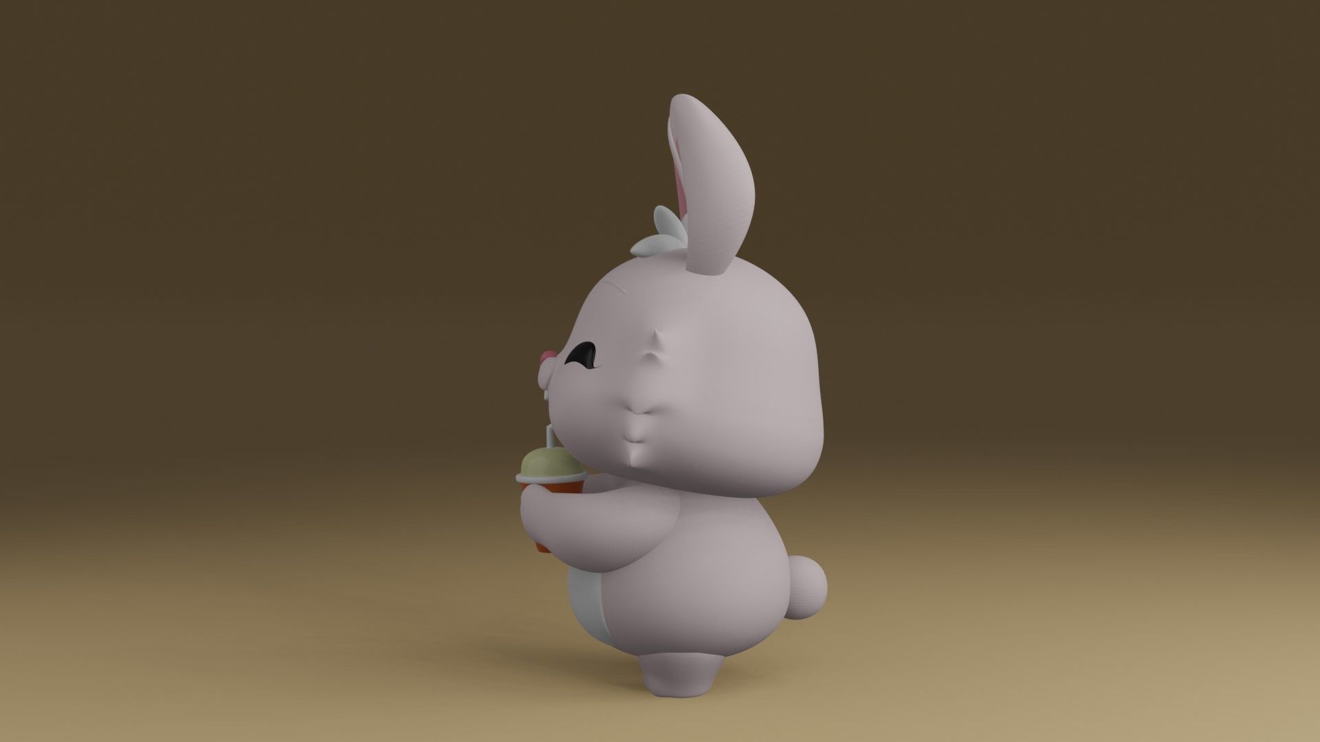 rabbit 3D print model_12